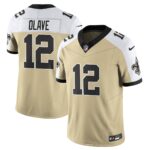 Men’s New Orleans Saints Golds Alternate Vapor Limited Jersey – All Stitched