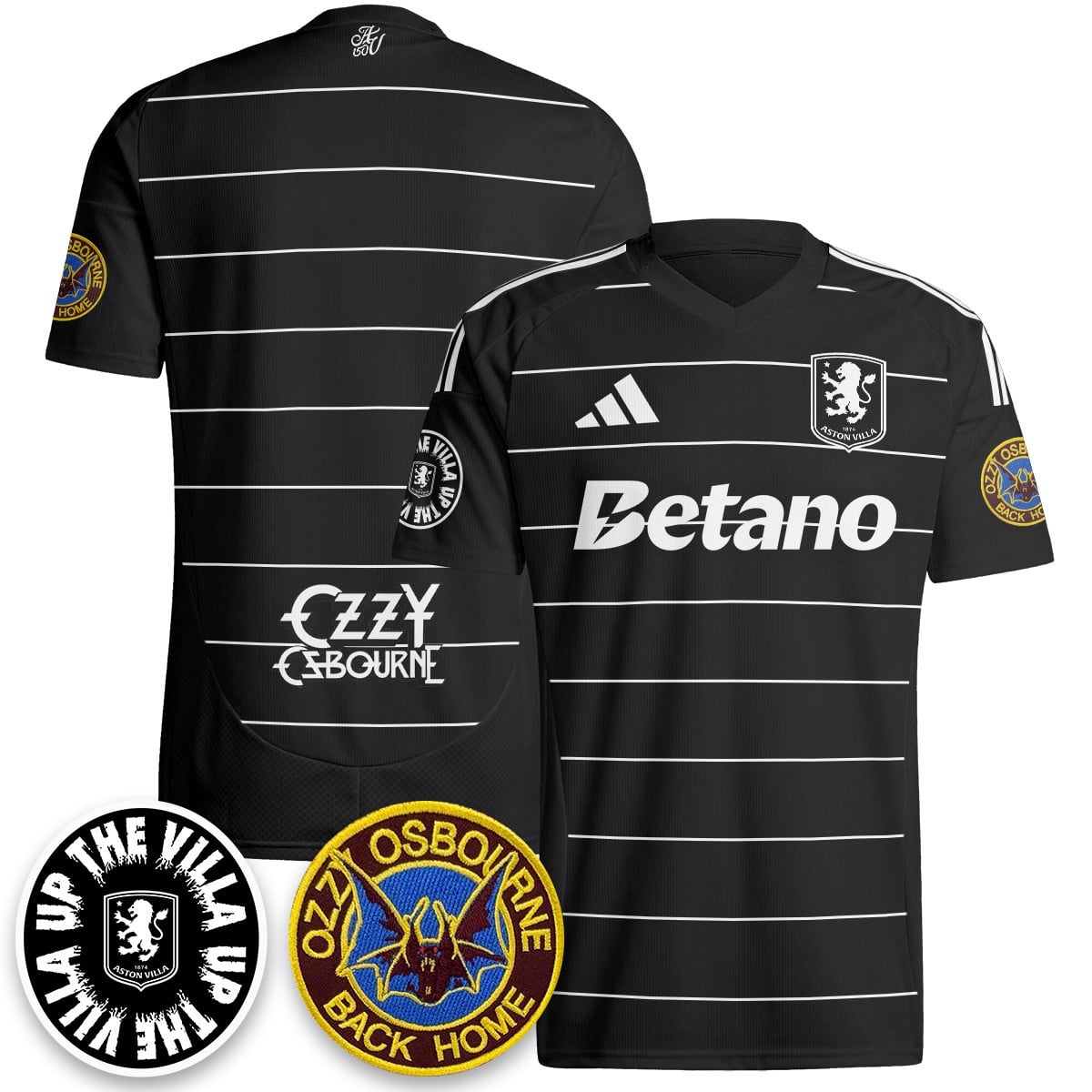 Men’s Aston Villa Ozzy Osbourne Back Home Jersey – Printed