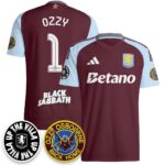 Men’s Aston Villa Ozzy Osbourne Back Home Jersey – Printed