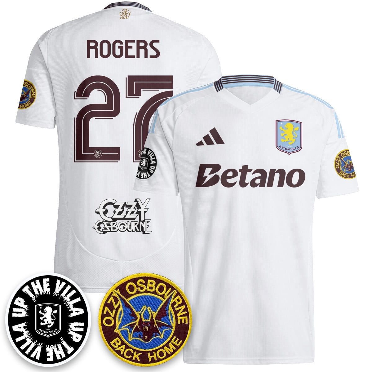 Men’s Aston Villa Ozzy Osbourne Back Home Jersey – Printed