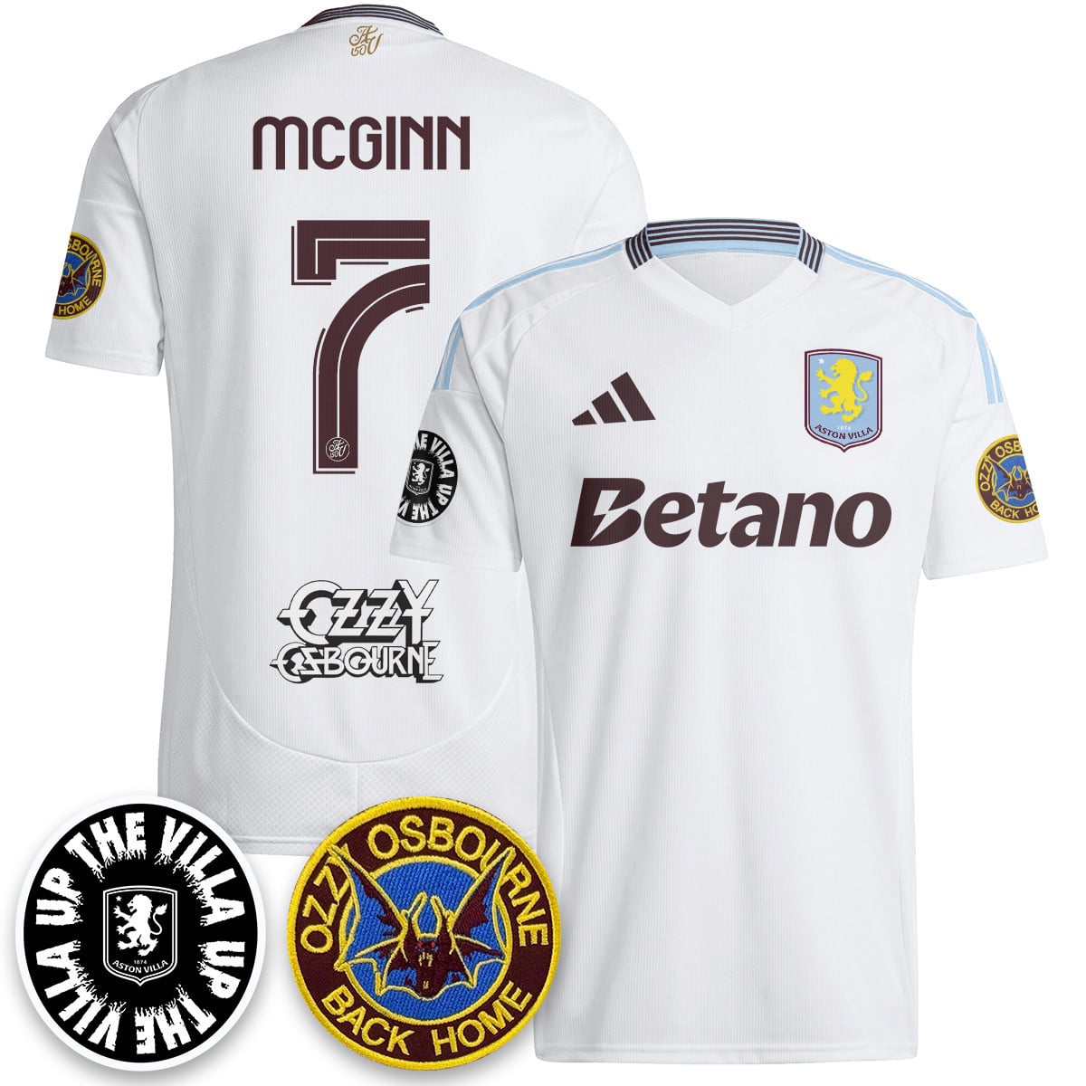 Men’s Aston Villa Ozzy Osbourne Back Home Jersey – Printed