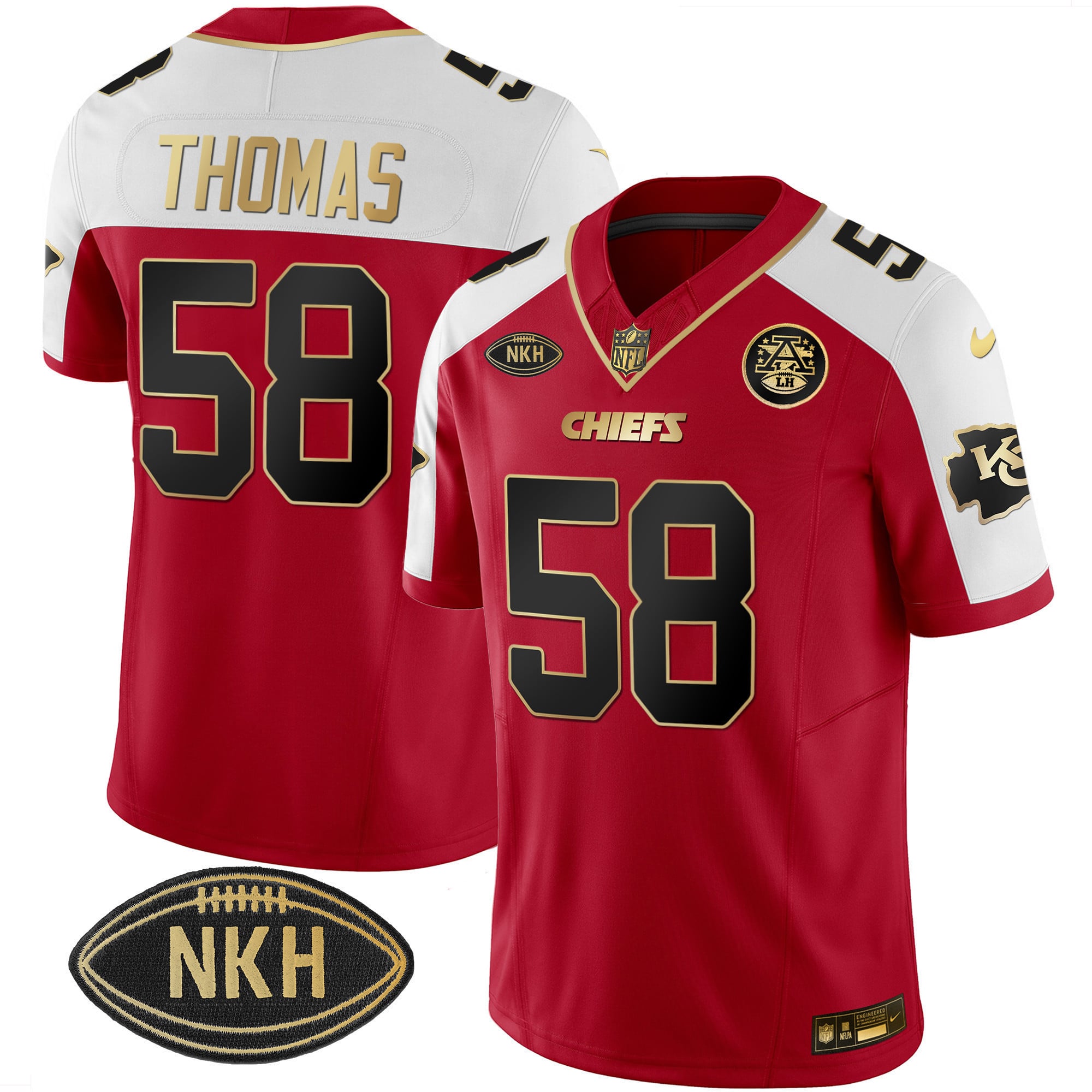 Men’s Chiefs NKH Patch 2023 Vapor Limited Jersey – All Stitched