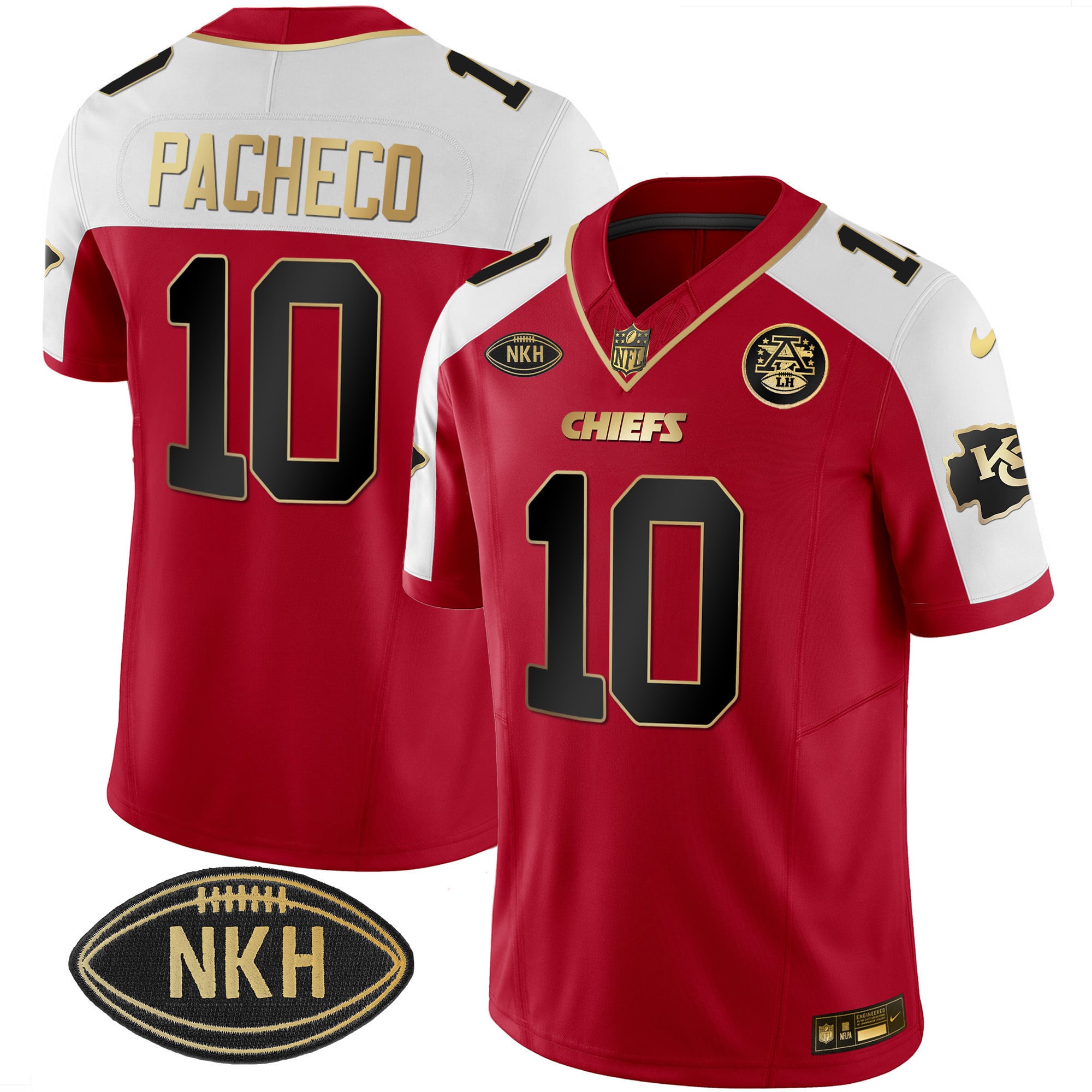 Men’s Chiefs NKH Patch 2023 Vapor Limited Jersey – All Stitched