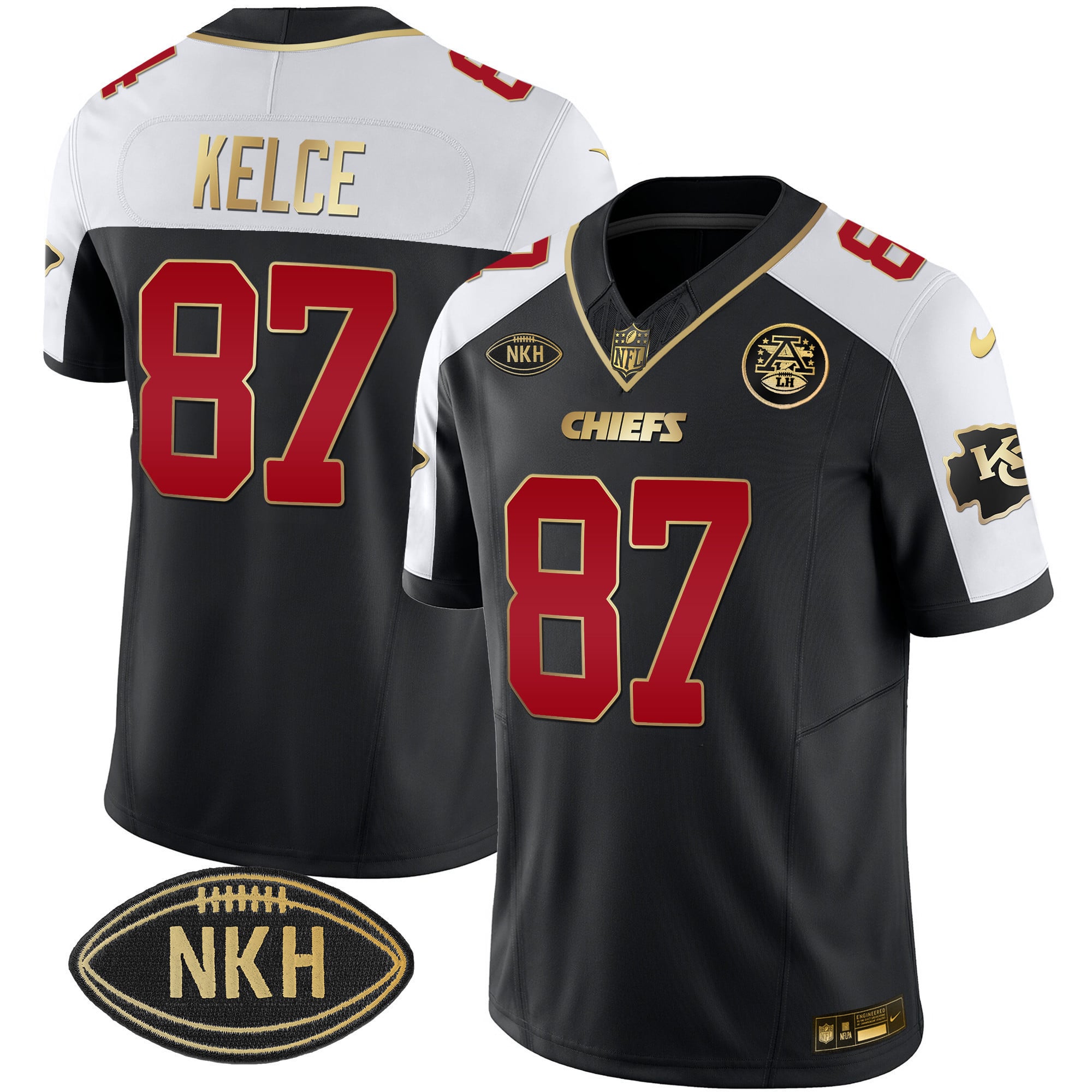 Men’s Chiefs NKH Patch 2023 Vapor Limited Jersey – All Stitched