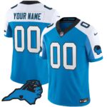 Panthers Vapor Limited Custom Jersey – Carolina Patch – All Stitched