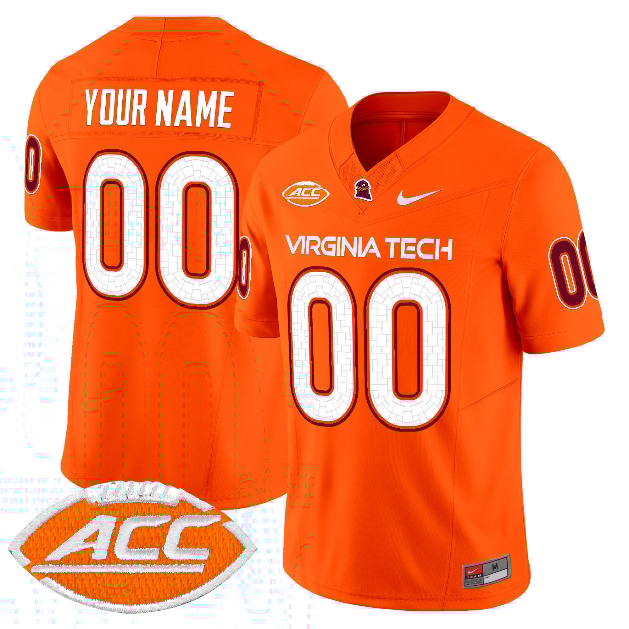 Virginia Tech Hokies 2025 Vapor Limited Custom Jersey – All Stitched