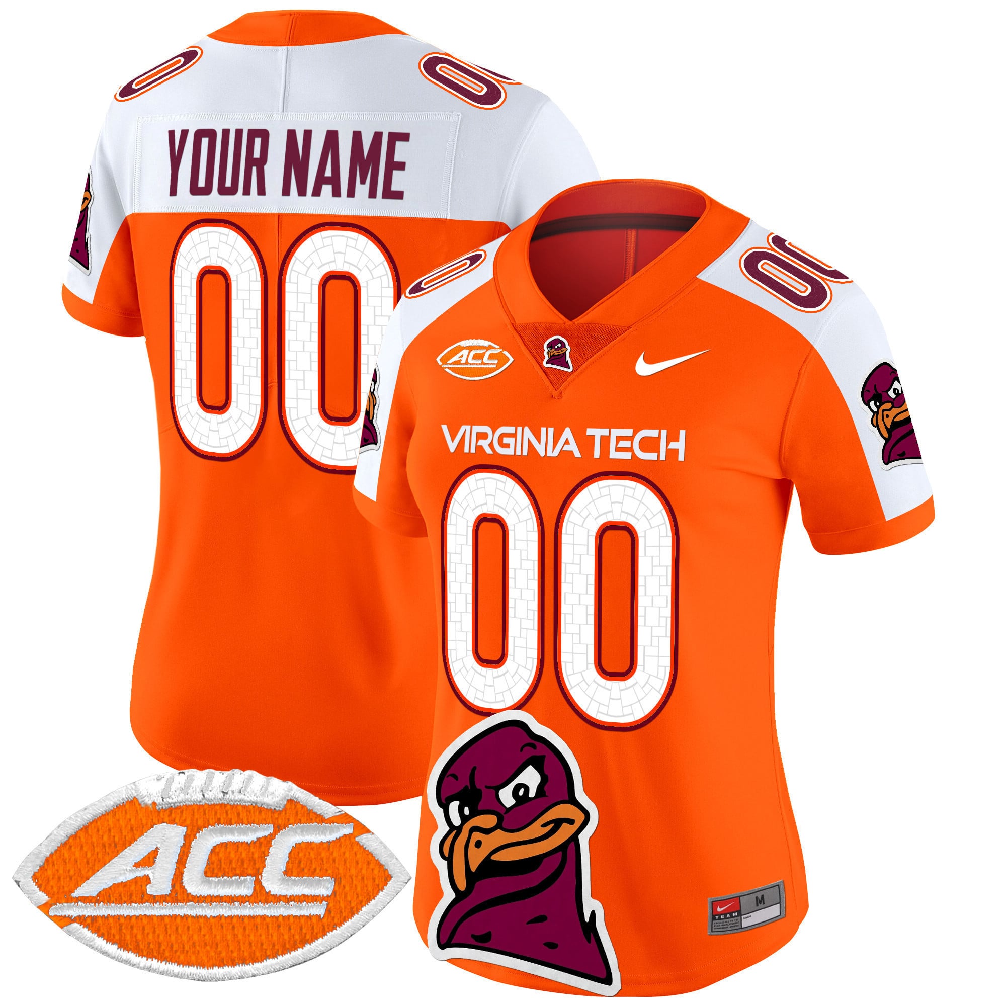 Virginia Tech Hokies 2025 Vapor Limited Custom Jersey – All Stitched