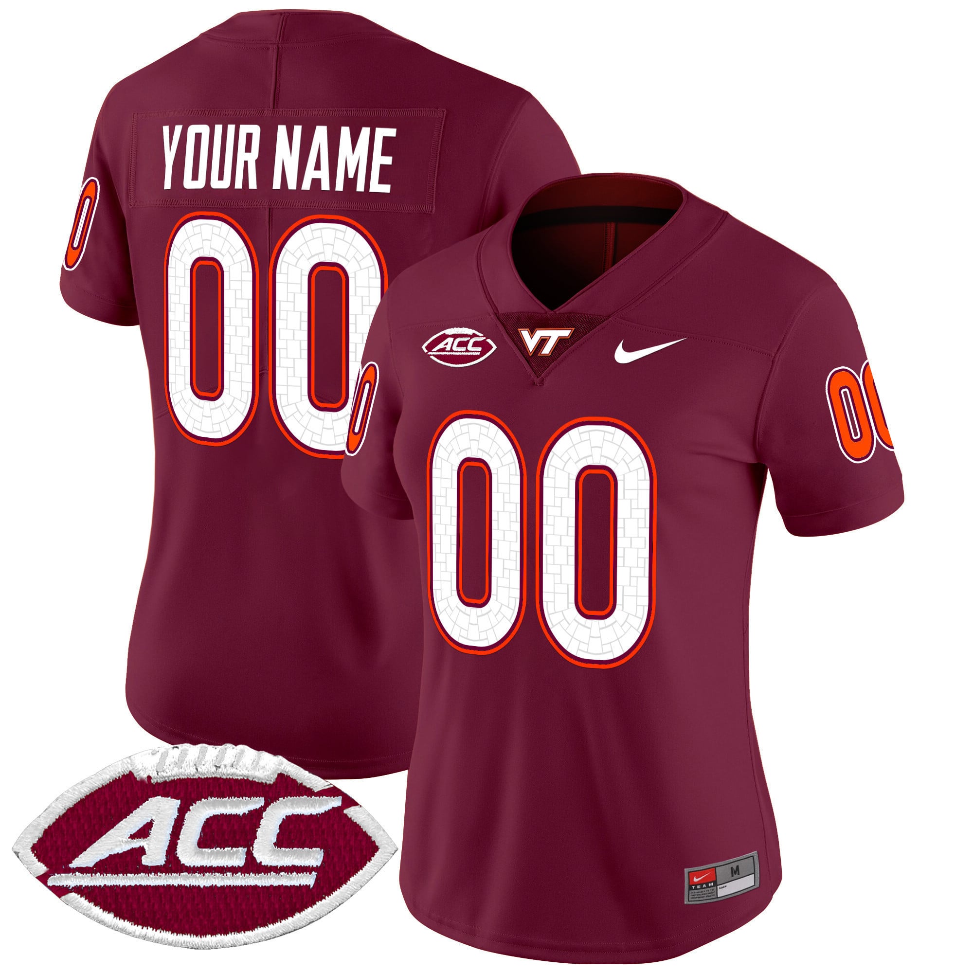 Virginia Tech Hokies 2025 Vapor Limited Custom Jersey – All Stitched