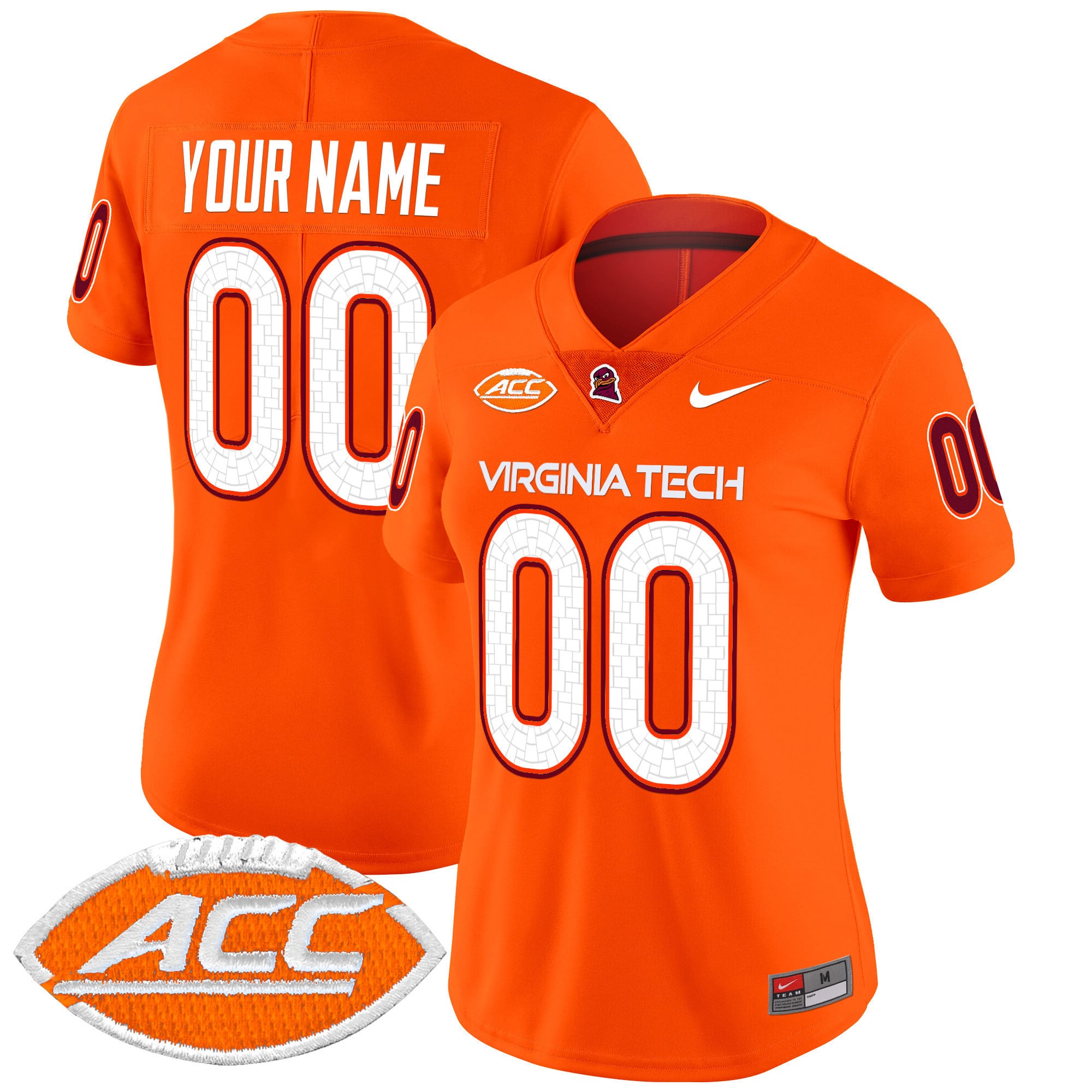 Virginia Tech Hokies 2025 Vapor Limited Custom Jersey – All Stitched