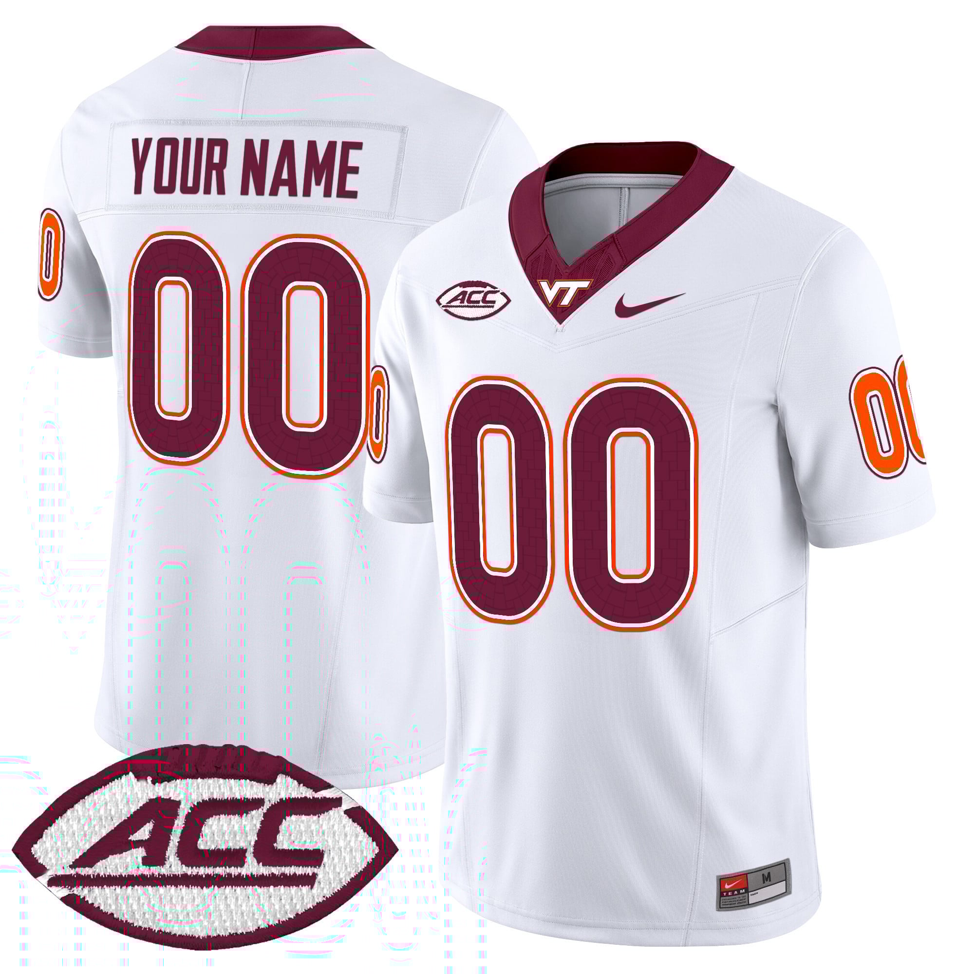 Virginia Tech Hokies 2025 Vapor Limited Custom Jersey – All Stitched