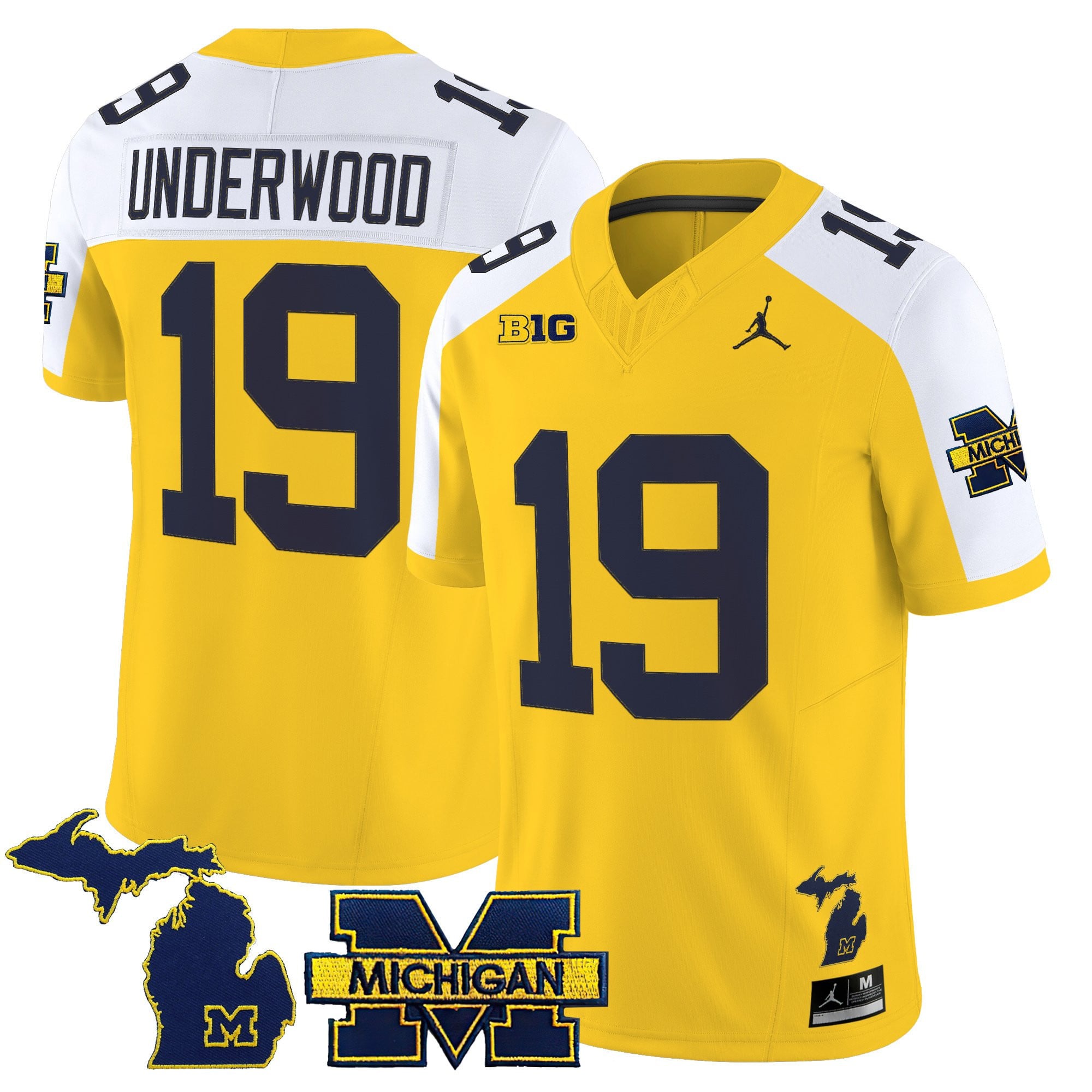 Men’s Michigan Wolverines 2025 Vapor Limited Jersey – All Stitched