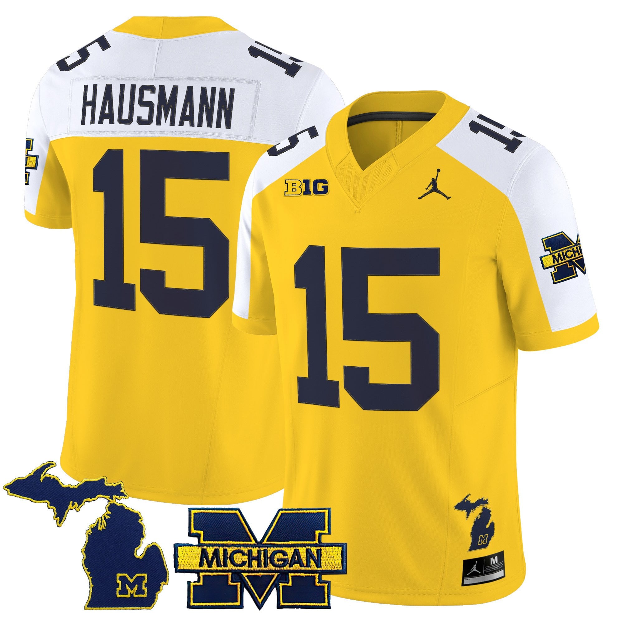Men’s Michigan Wolverines 2025 Vapor Limited Jersey – All Stitched