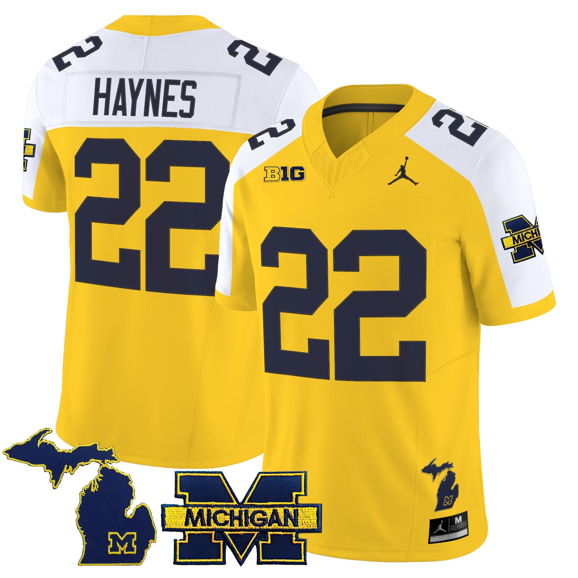 Men’s Michigan Wolverines 2025 Vapor Limited Jersey – All Stitched