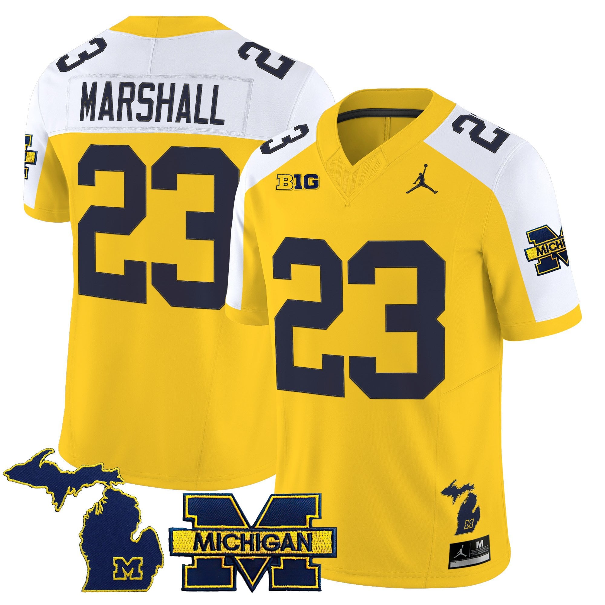 Men’s Michigan Wolverines 2025 Vapor Limited Jersey – All Stitched