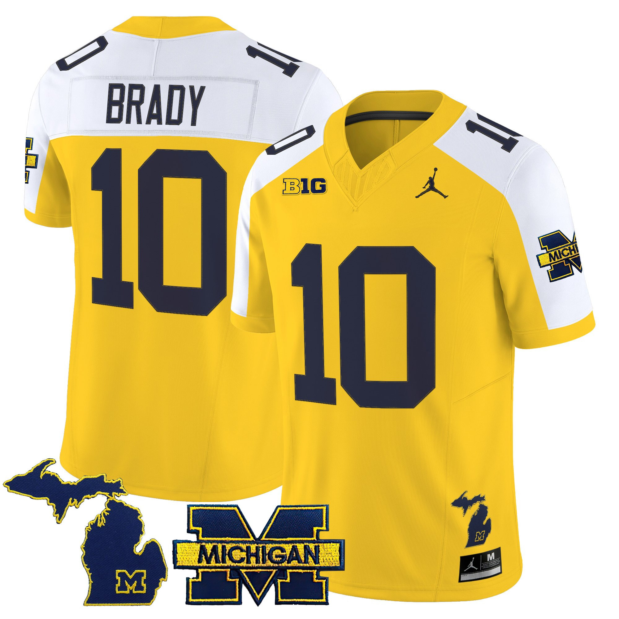 Men’s Michigan Wolverines 2025 Vapor Limited Jersey – All Stitched