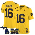 Men’s Michigan Wolverines 2025 Vapor Limited Jersey – All Stitched