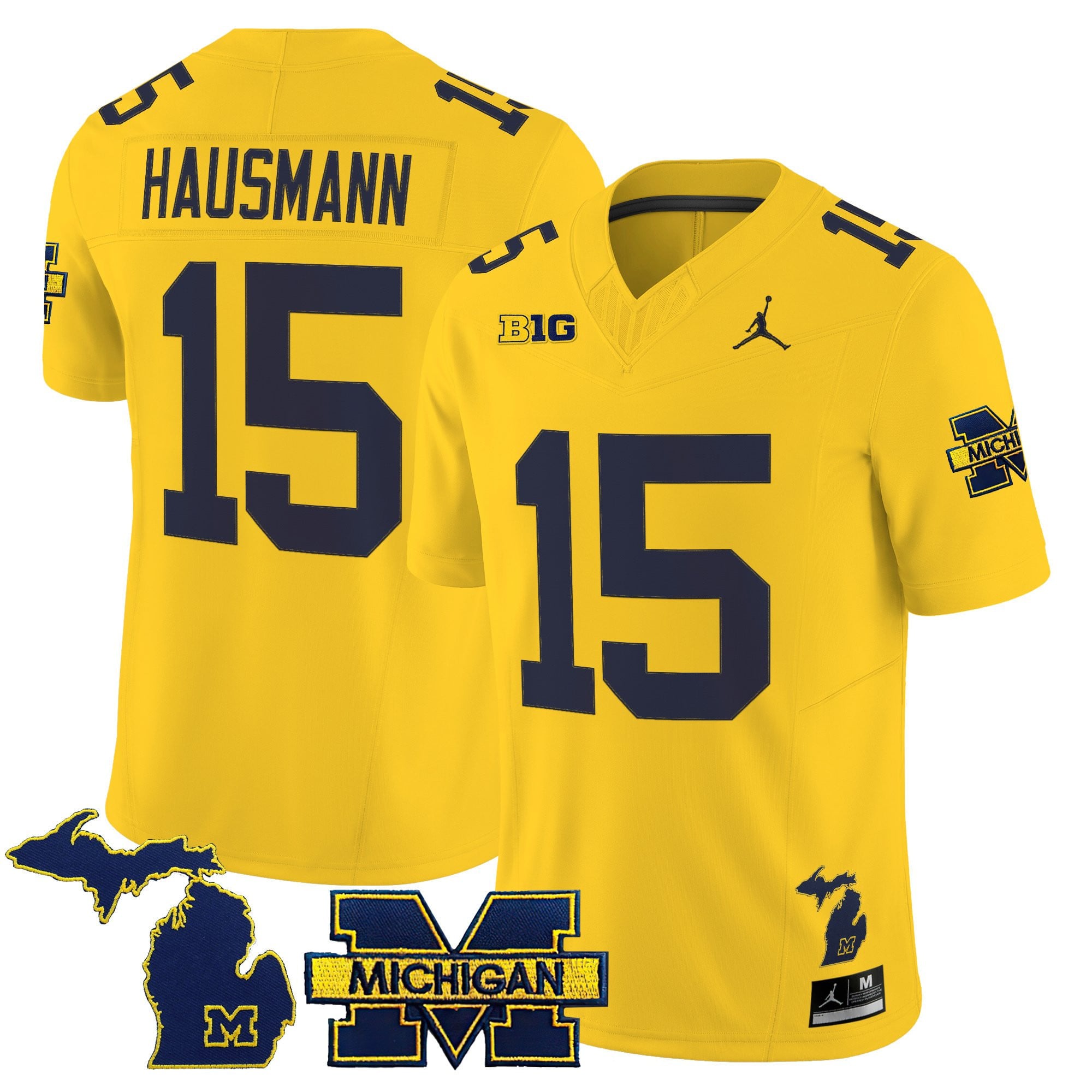 Men’s Michigan Wolverines 2025 Vapor Limited Jersey – All Stitched