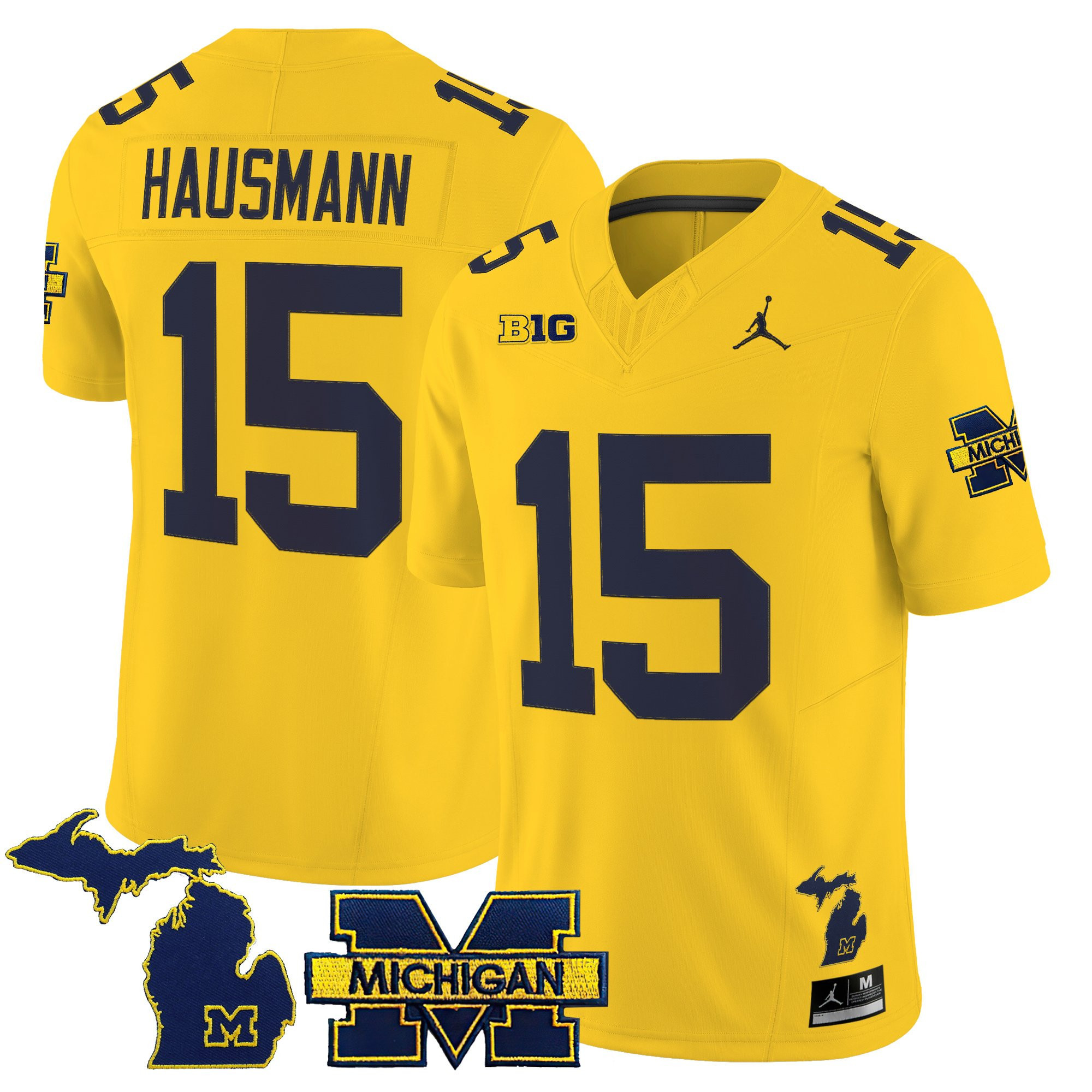 Men’s Michigan Wolverines 2025 Vapor Limited Jersey – All Stitched
