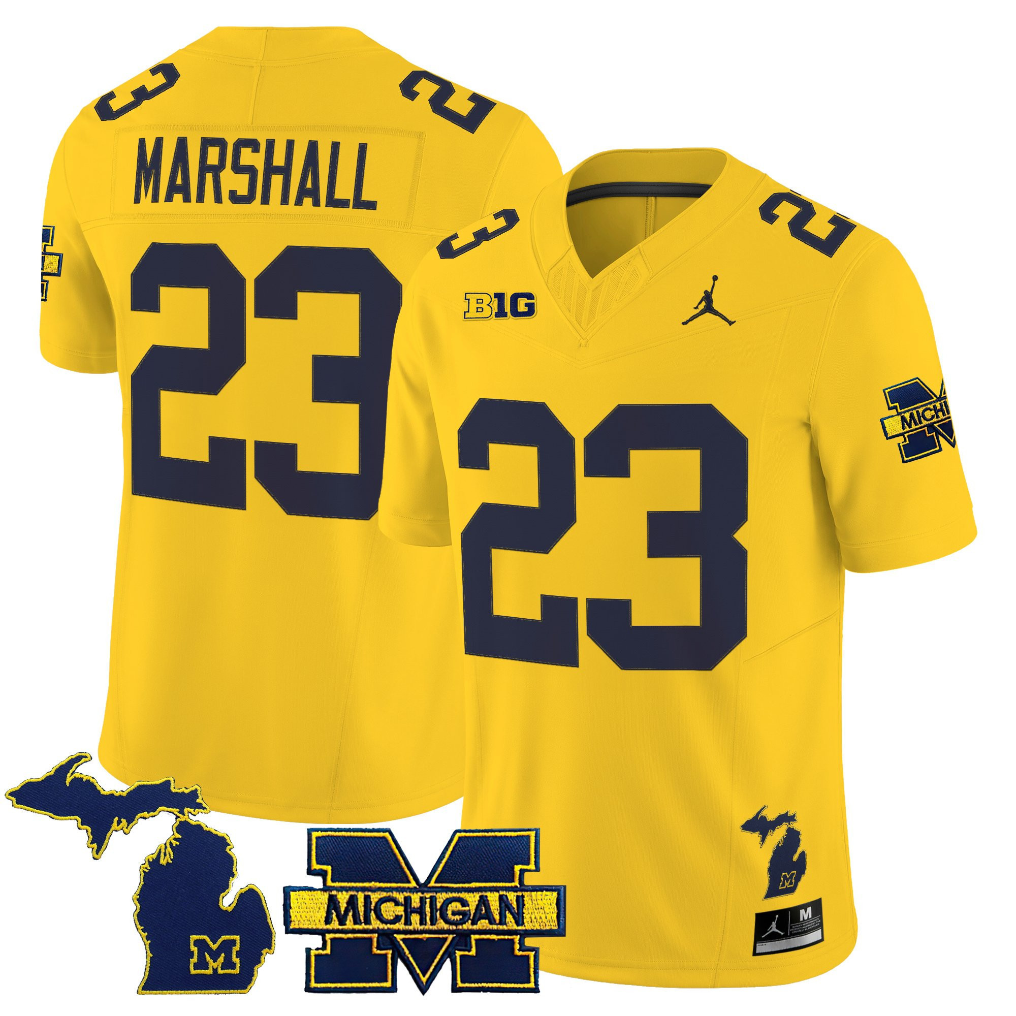 Men’s Michigan Wolverines 2025 Vapor Limited Jersey – All Stitched