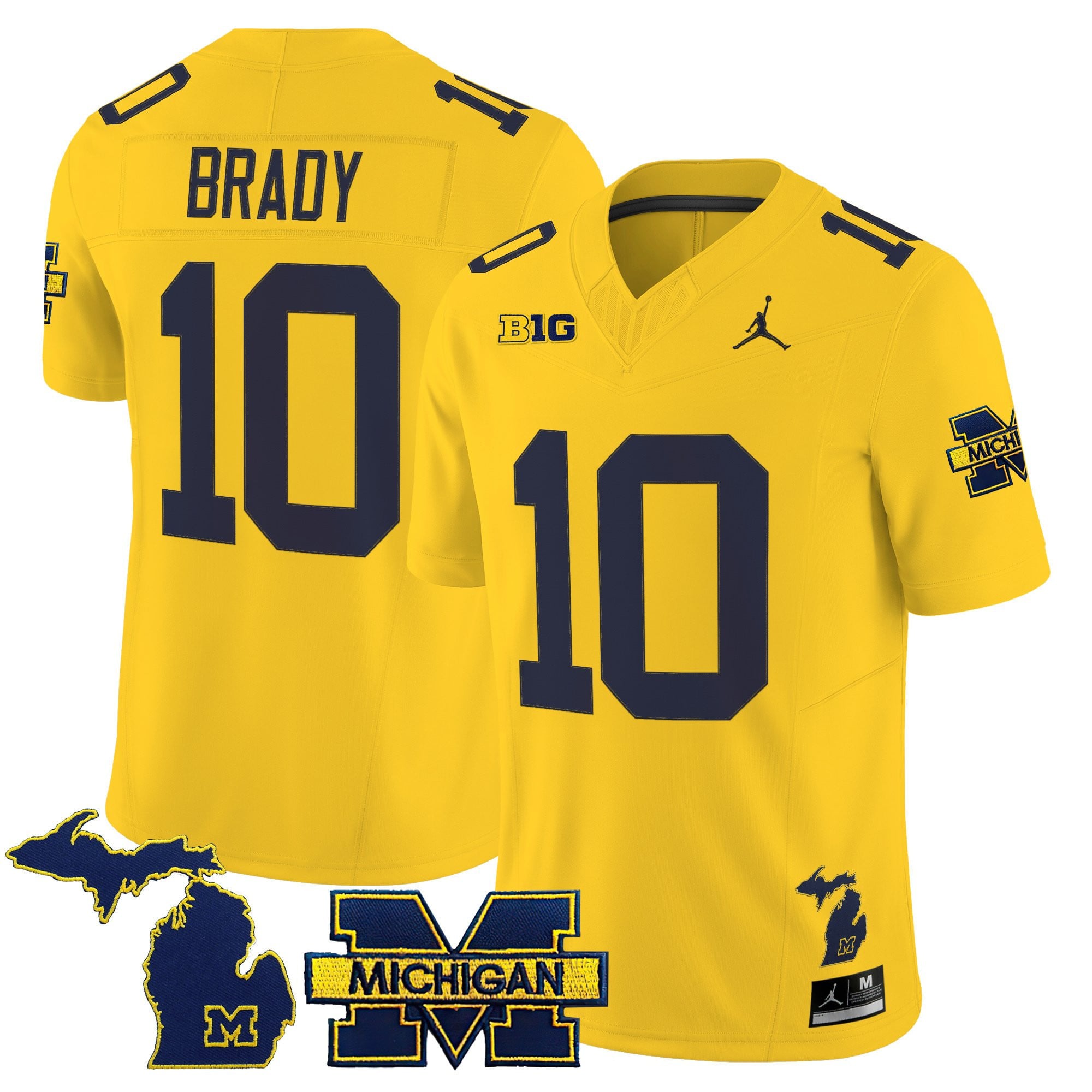 Men’s Michigan Wolverines 2025 Vapor Limited Jersey – All Stitched