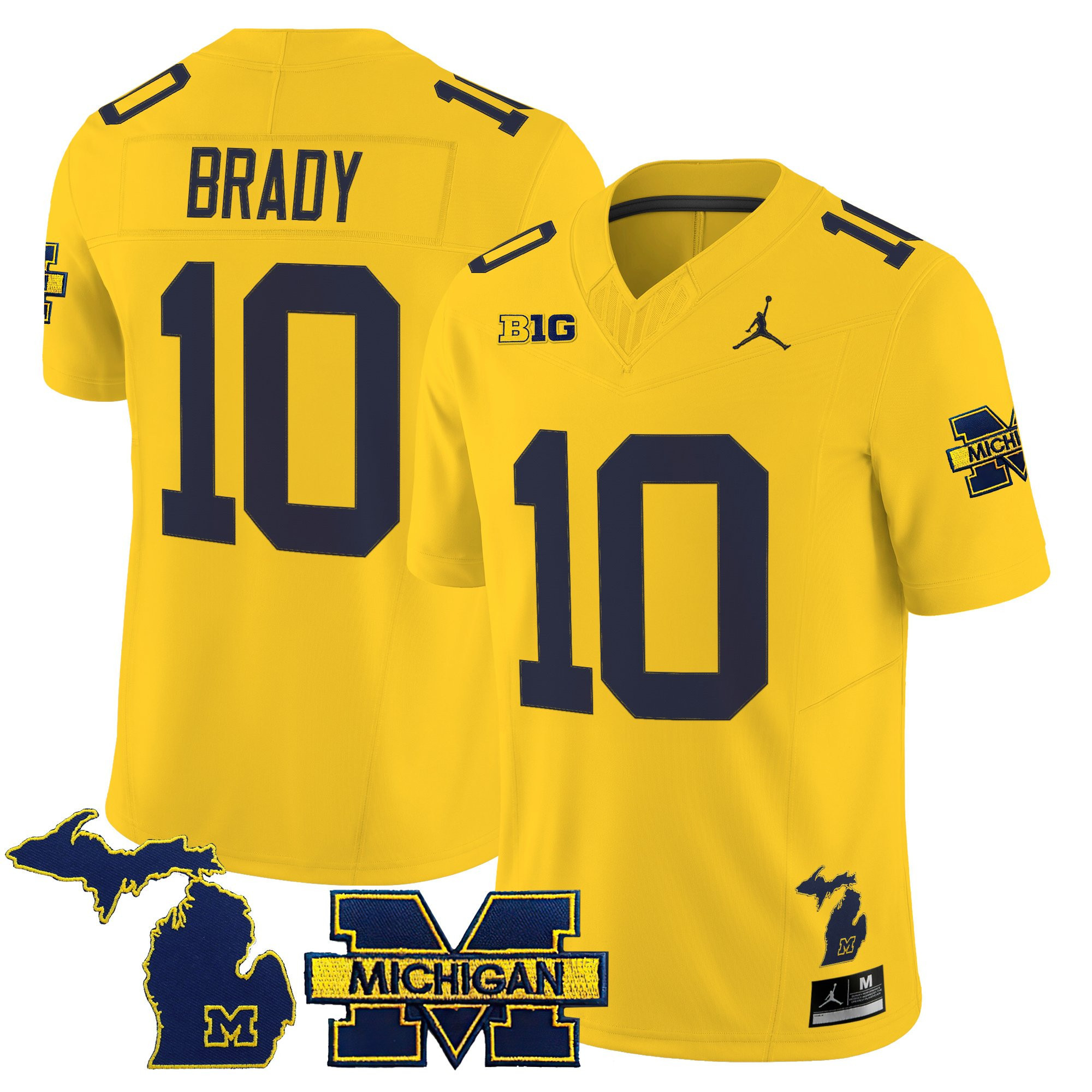 Men’s Michigan Wolverines 2025 Vapor Limited Jersey – All Stitched