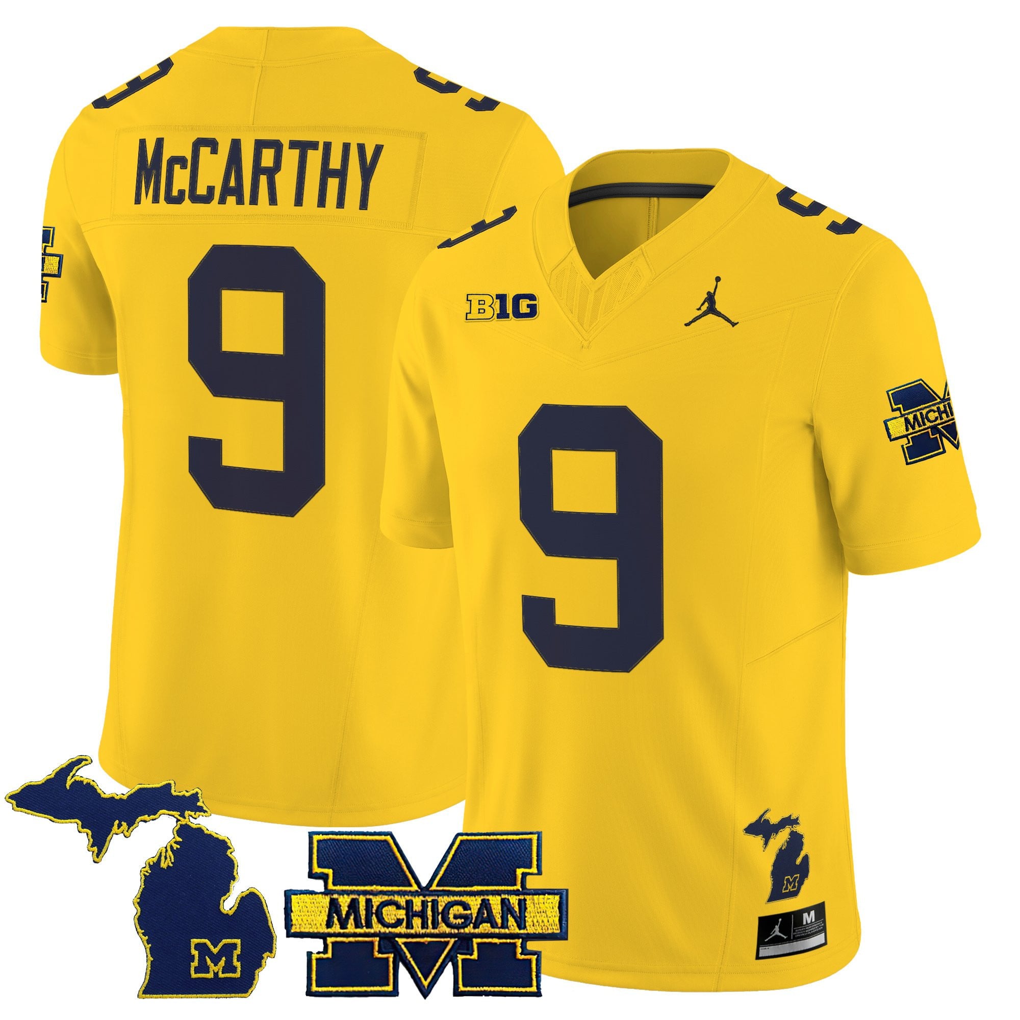 Men’s Michigan Wolverines 2025 Vapor Limited Jersey – All Stitched
