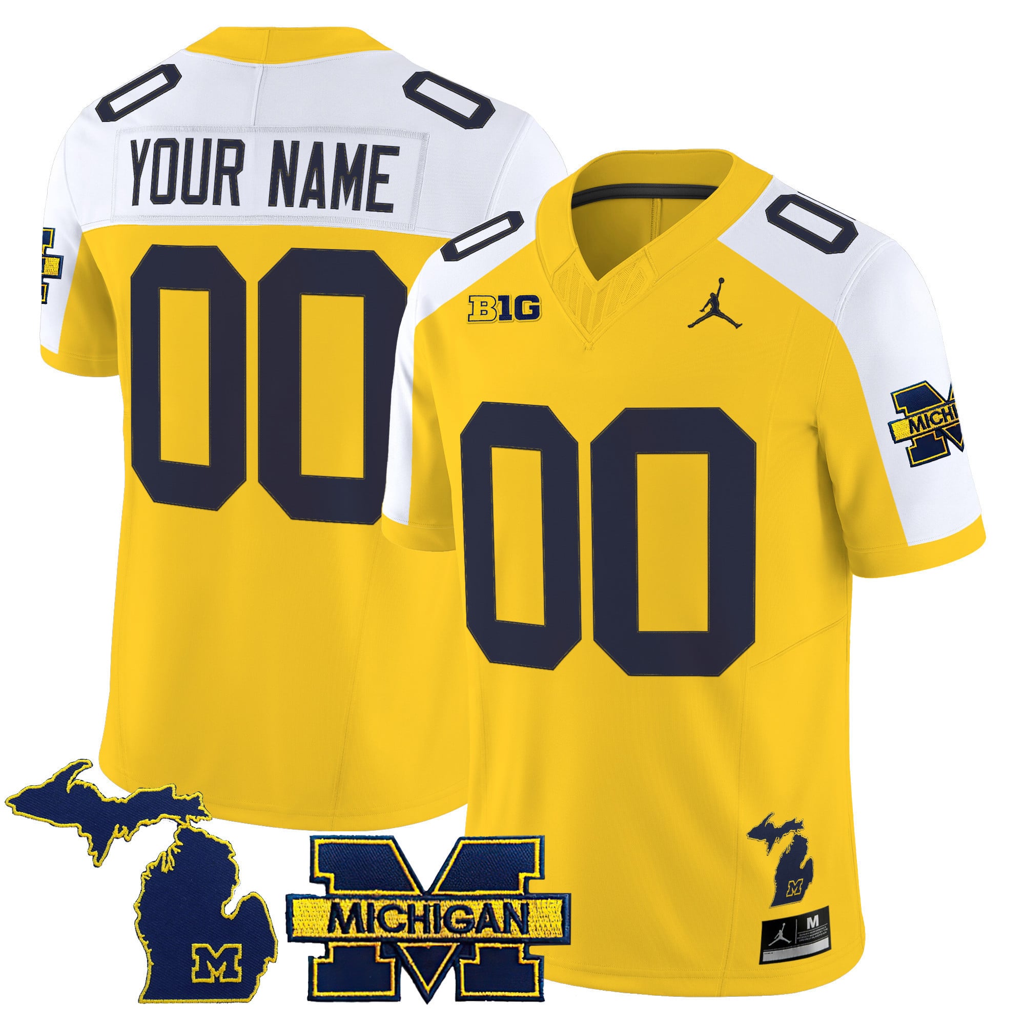 Michigan Wolverines 2025 Vapor Limited Custom Jersey – All Stitched