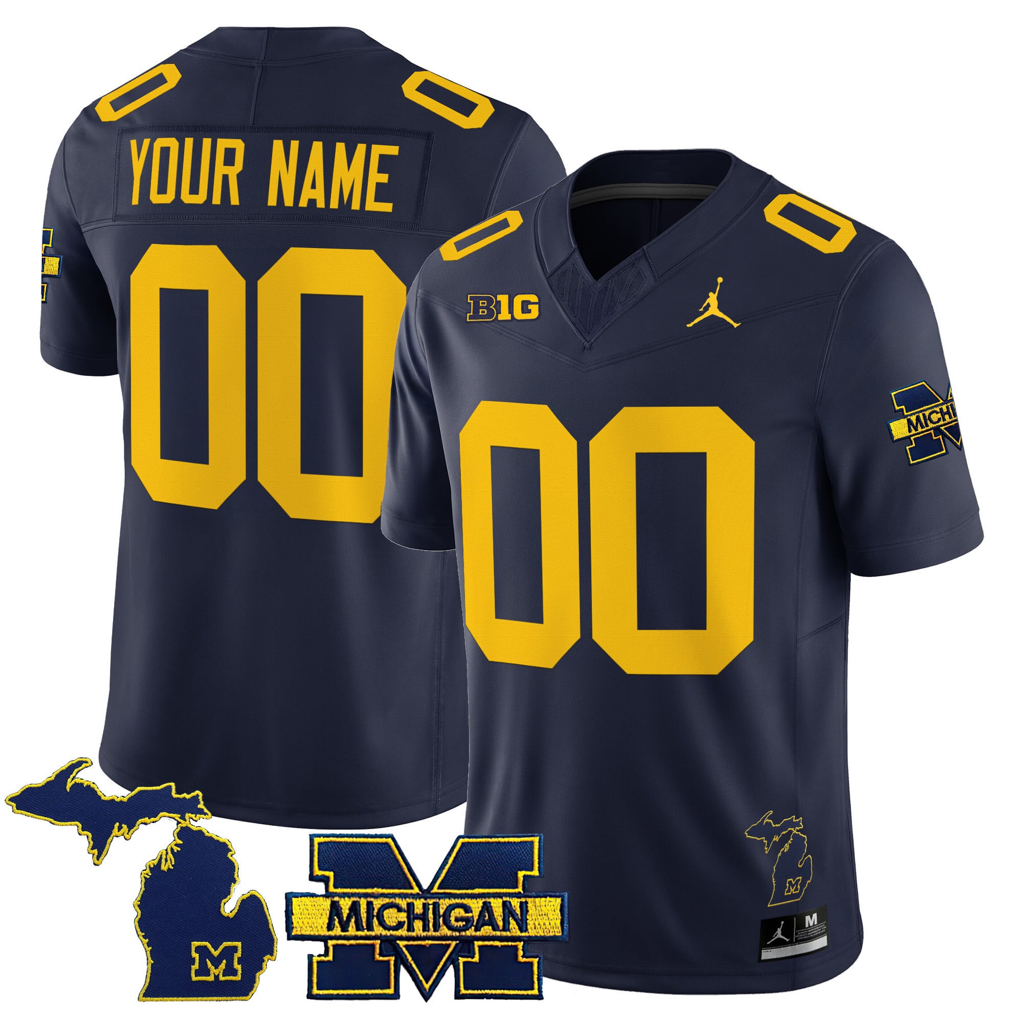 Michigan Wolverines 2025 Vapor Limited Custom Jersey – All Stitched
