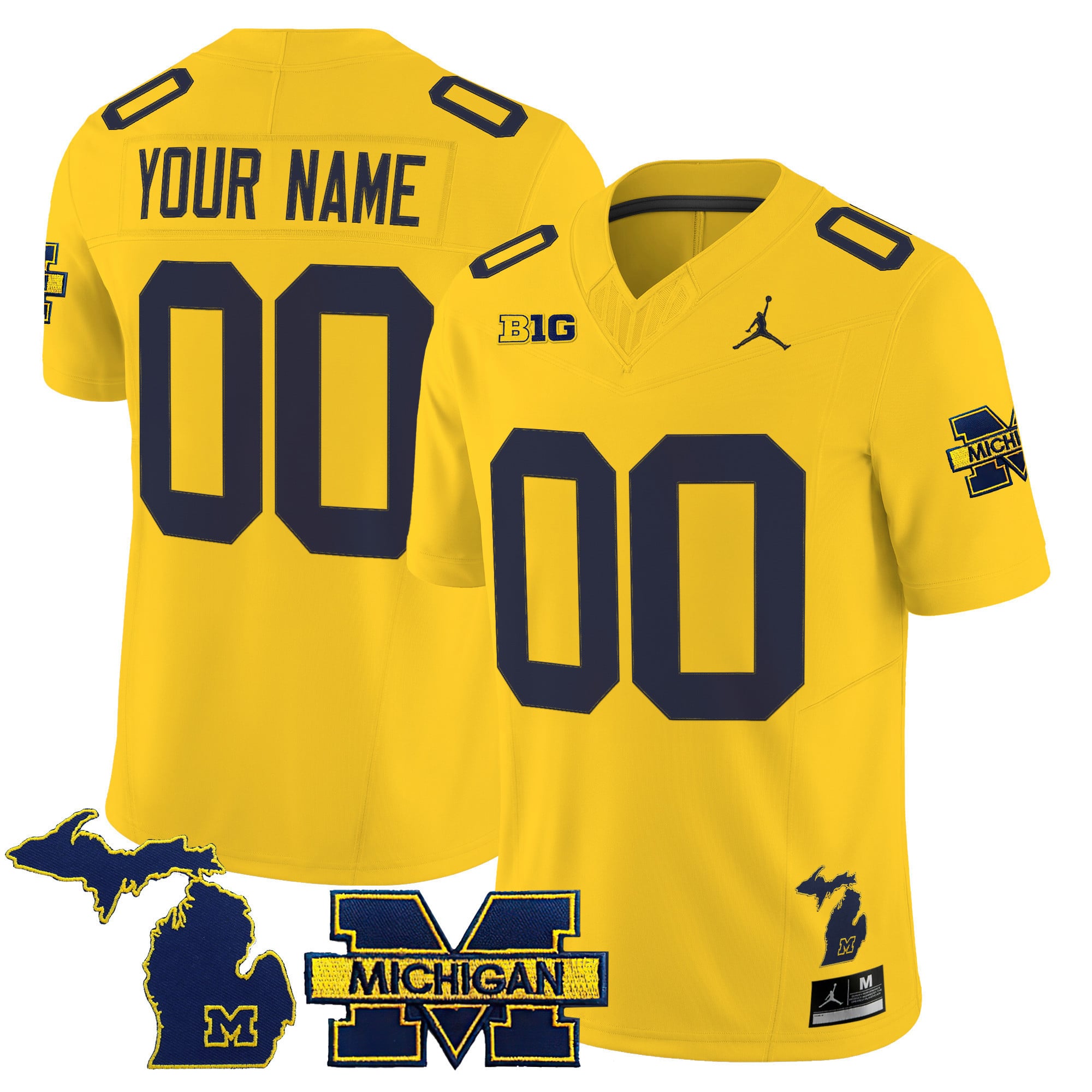 Michigan Wolverines 2025 Vapor Limited Custom Jersey – All Stitched