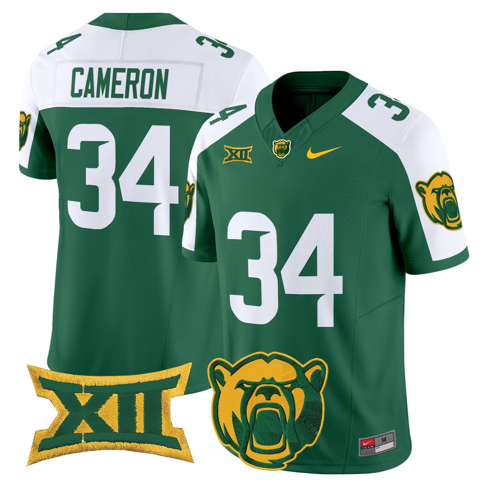 Men’s Baylor Bears 2025 Vapor Limited Jersey – All Stitched