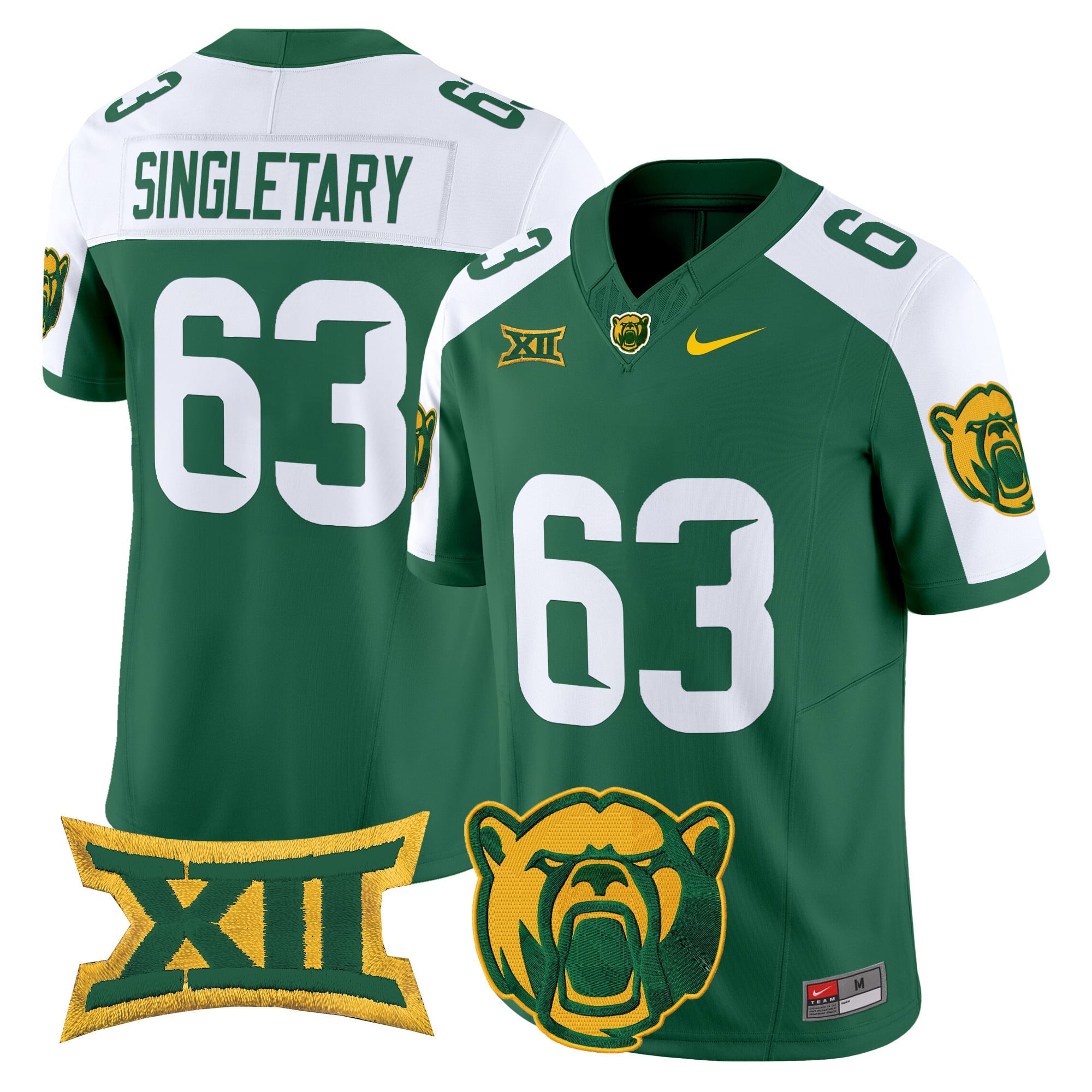 Men’s Baylor Bears 2025 Vapor Limited Jersey – All Stitched