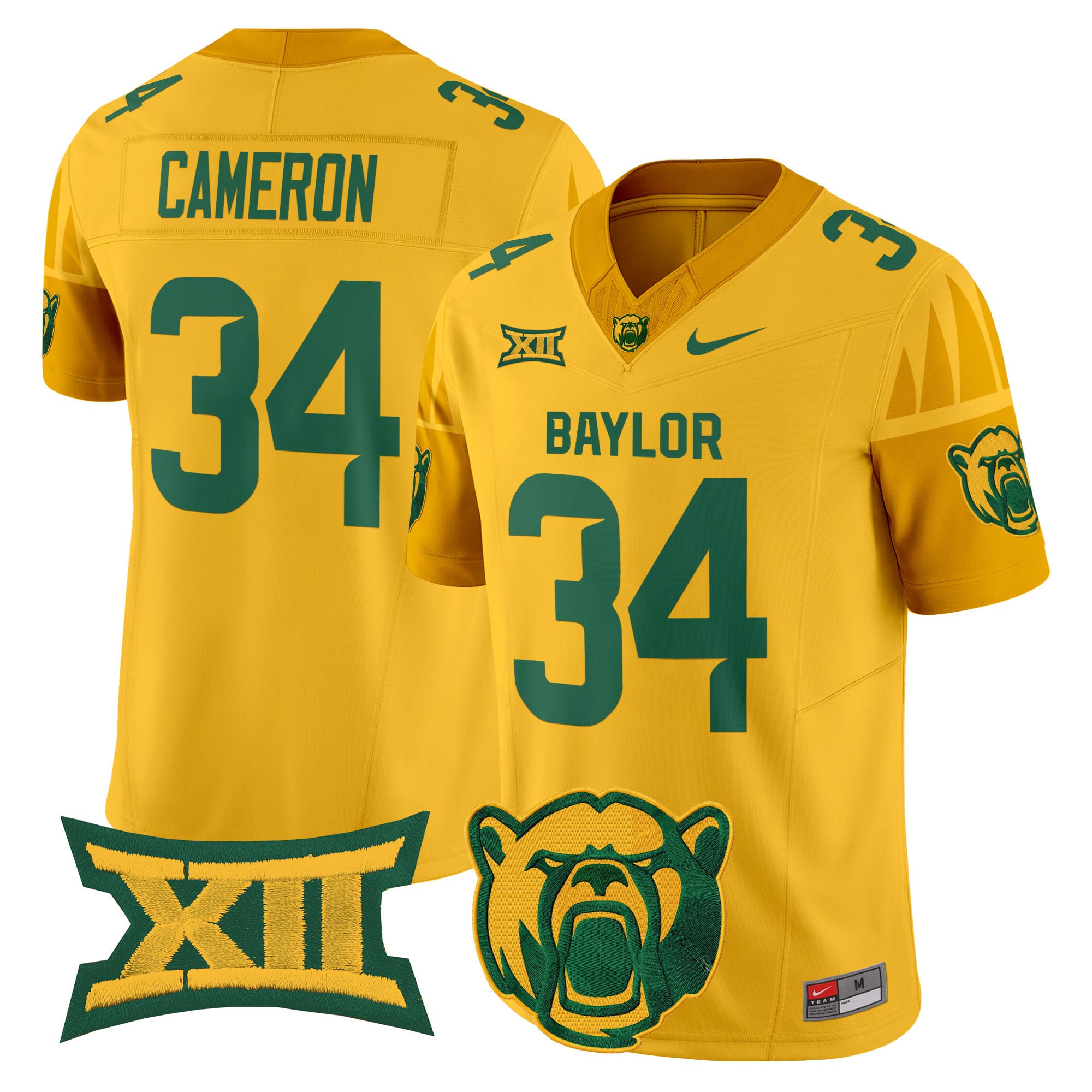 Men’s Baylor Bears 2025 Vapor Limited Jersey V2 – All Stitched
