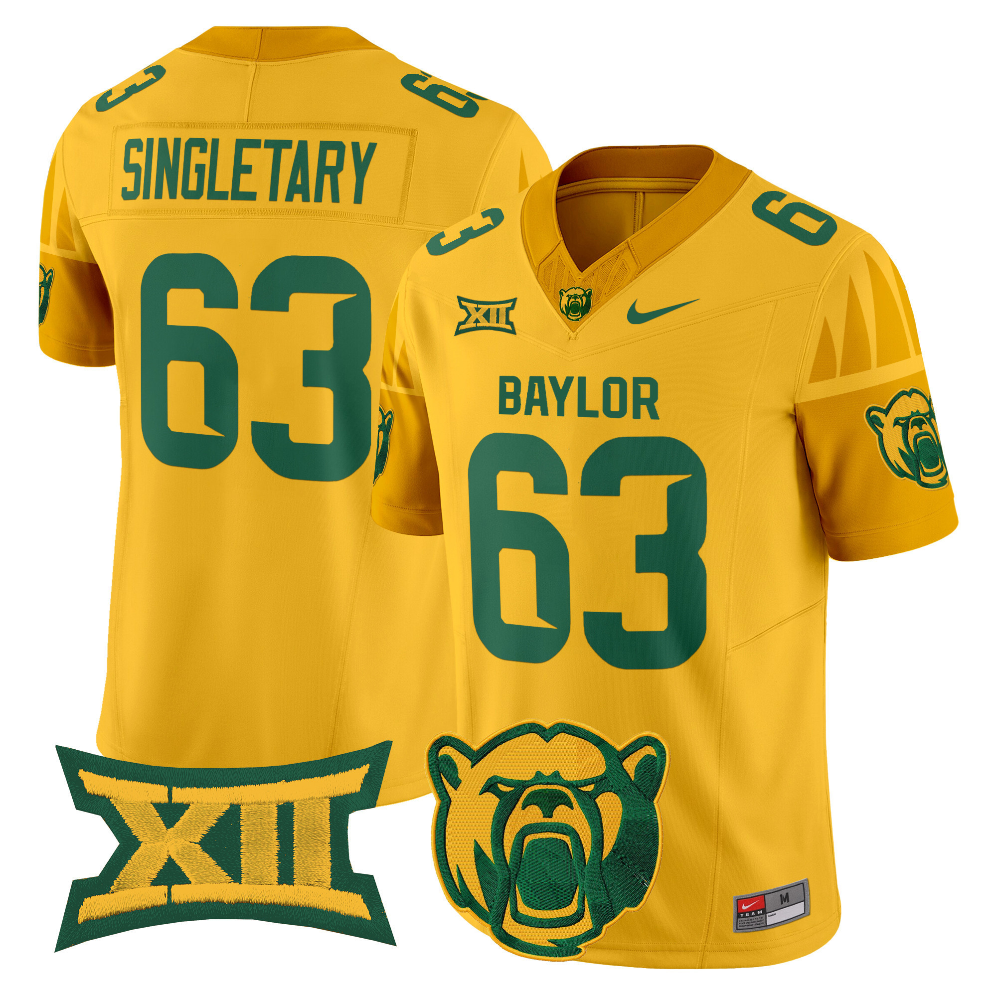 Men’s Baylor Bears 2025 Vapor Limited Jersey V2 – All Stitched