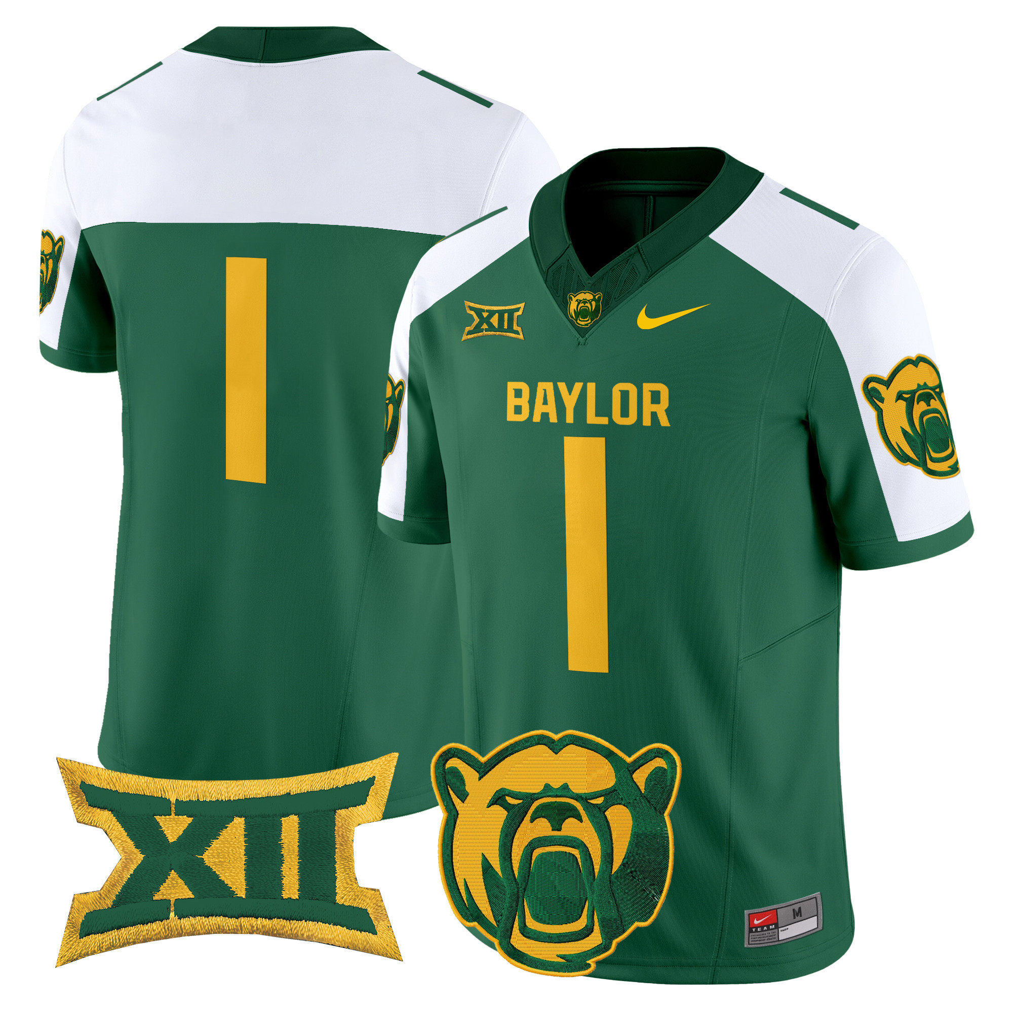 Men’s Baylor Bears 2025 Vapor Limited Jersey V2 – All Stitched