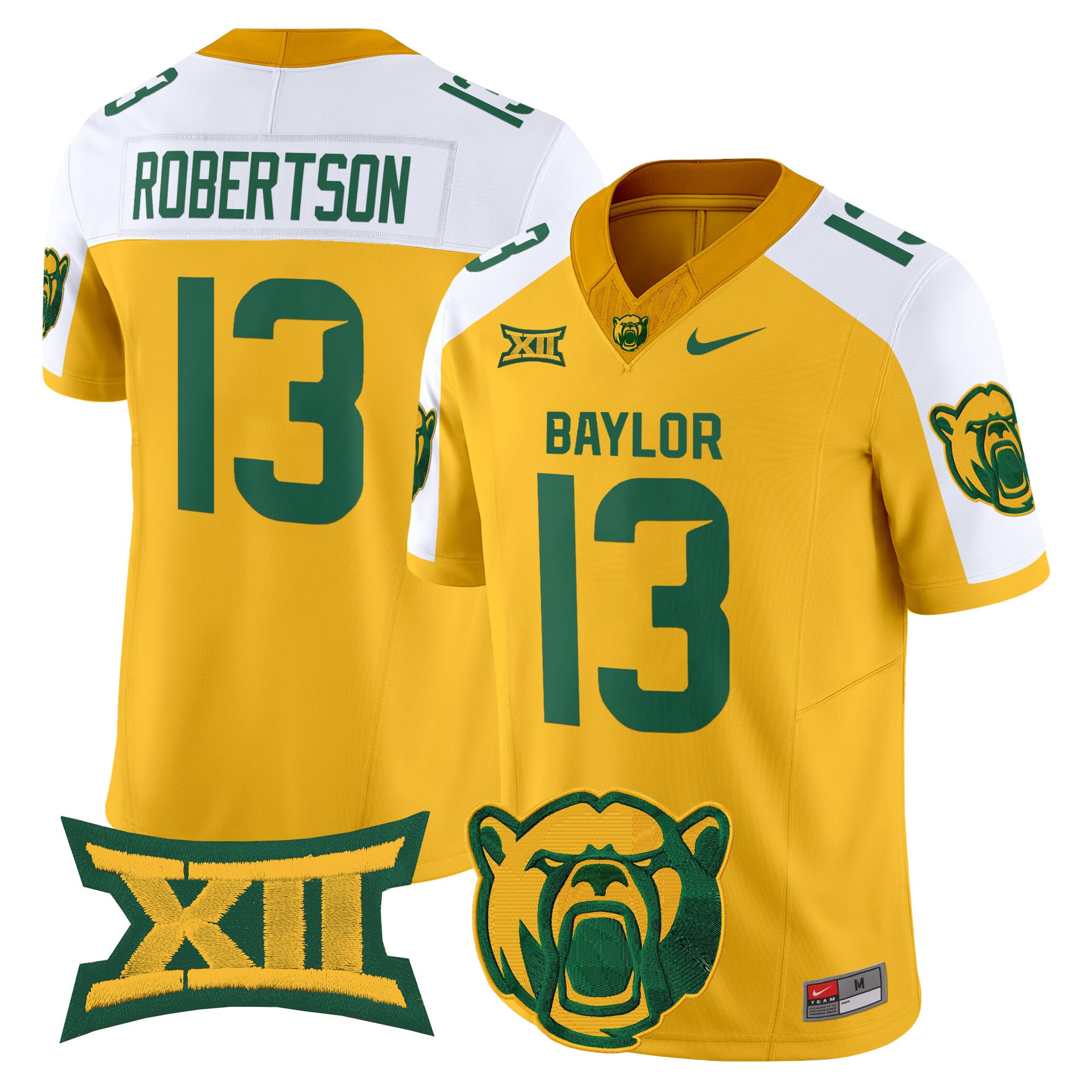 Men’s Baylor Bears 2025 Vapor Limited Jersey V2 – All Stitched