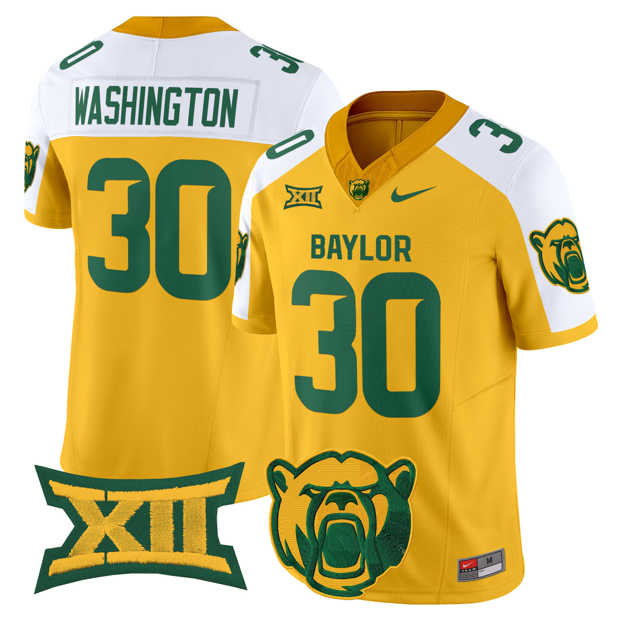 Men’s Baylor Bears 2025 Vapor Limited Jersey V2 – All Stitched