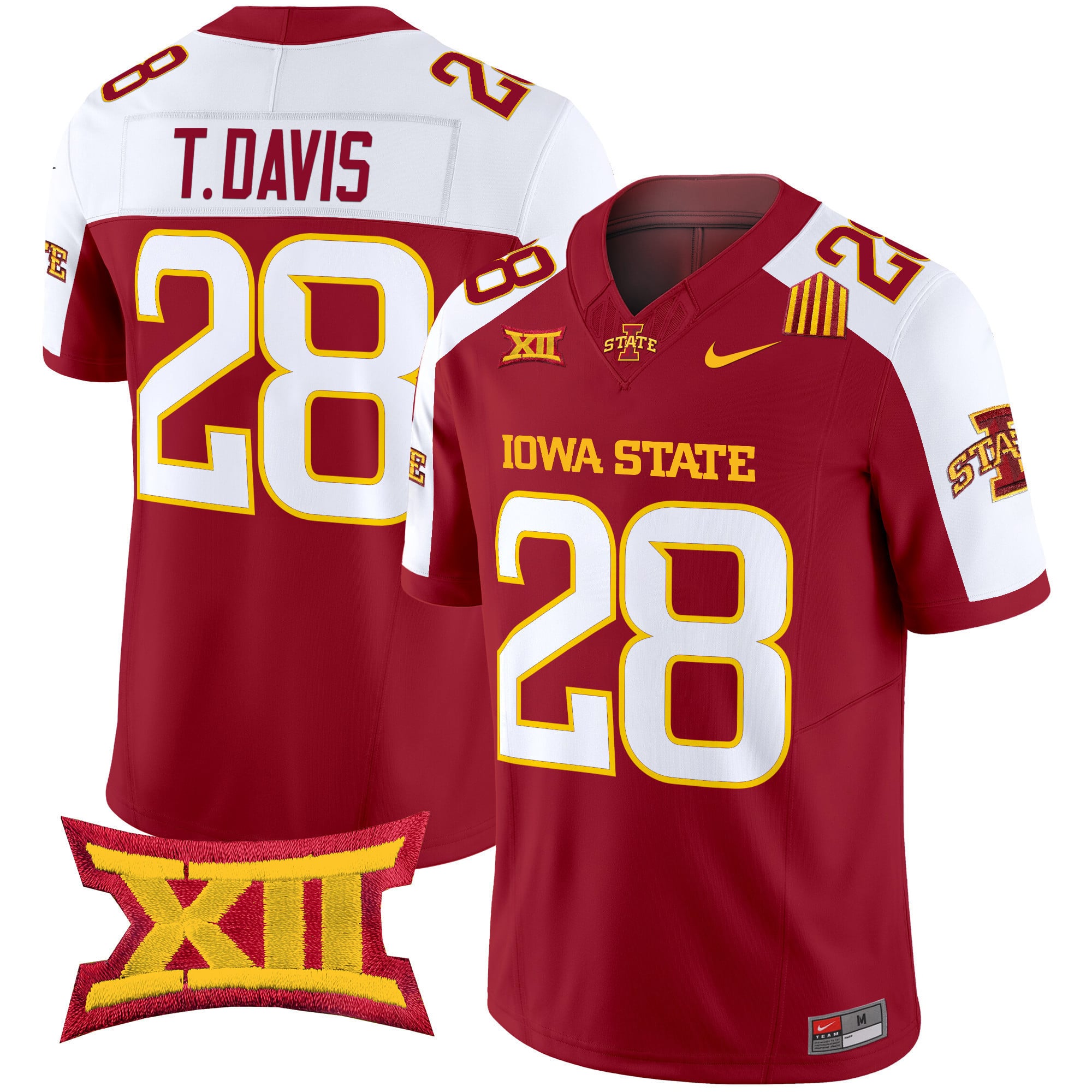 Men’s Iowa State Cyclones 2025 Vapor Limited Jersey – All Stitched