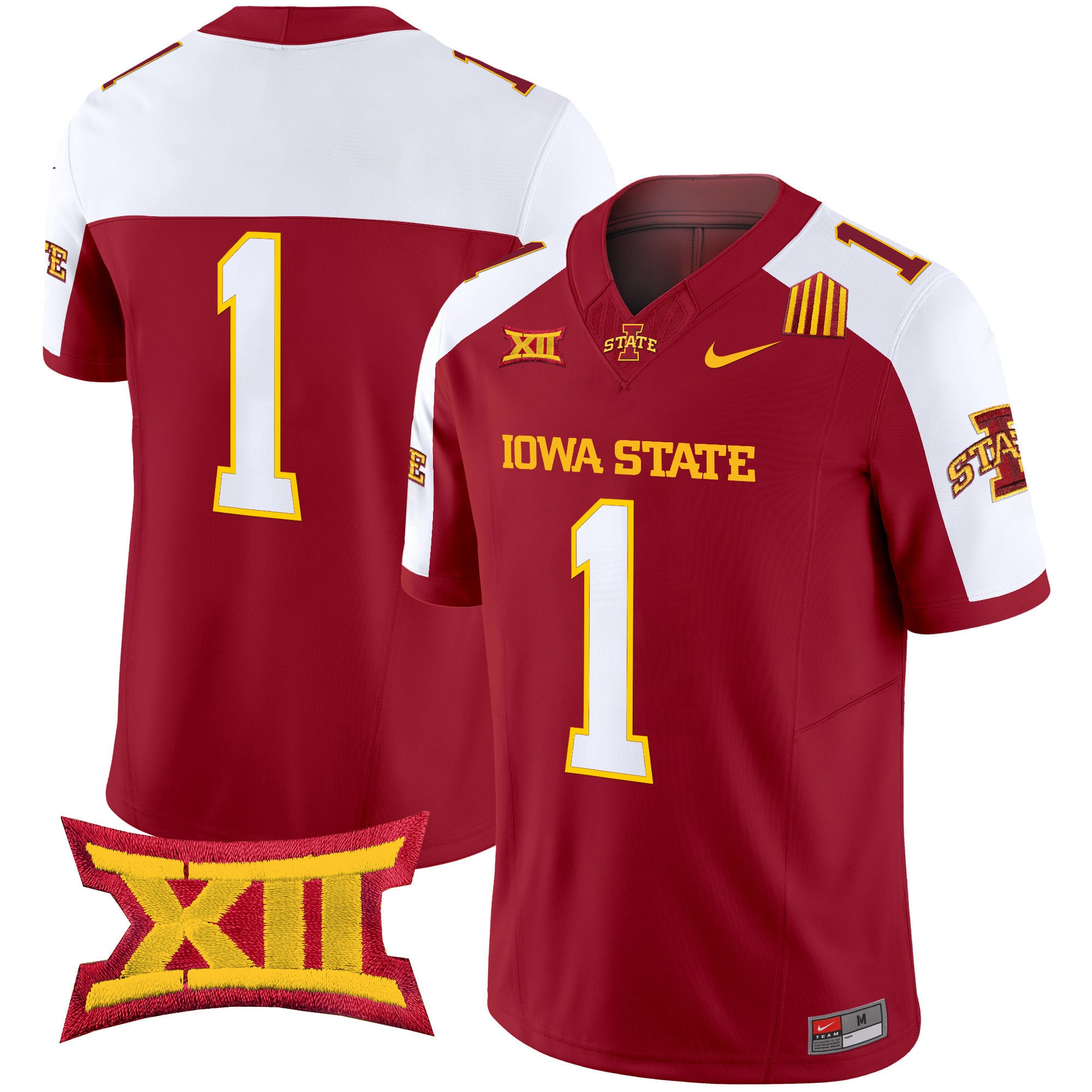 Men’s Iowa State Cyclones 2025 Vapor Limited Jersey – All Stitched