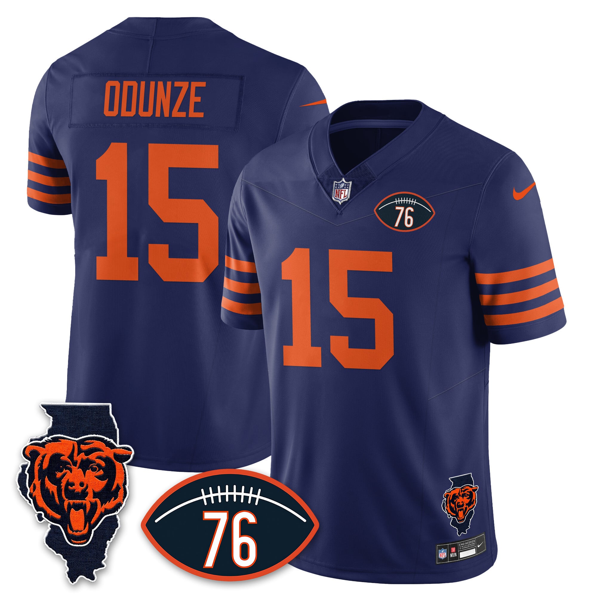 Men’s Chicago Bears Honor Steve McMichael Jersey – All Stitched