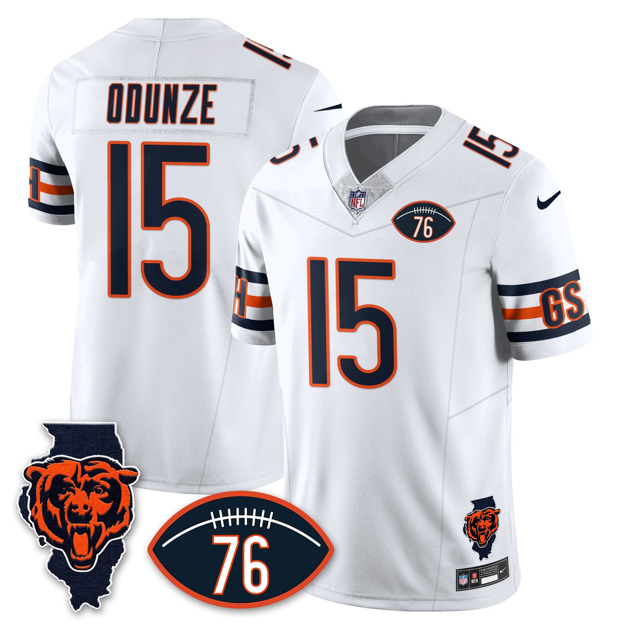 Men’s Chicago Bears Honor Steve McMichael Jersey – All Stitched