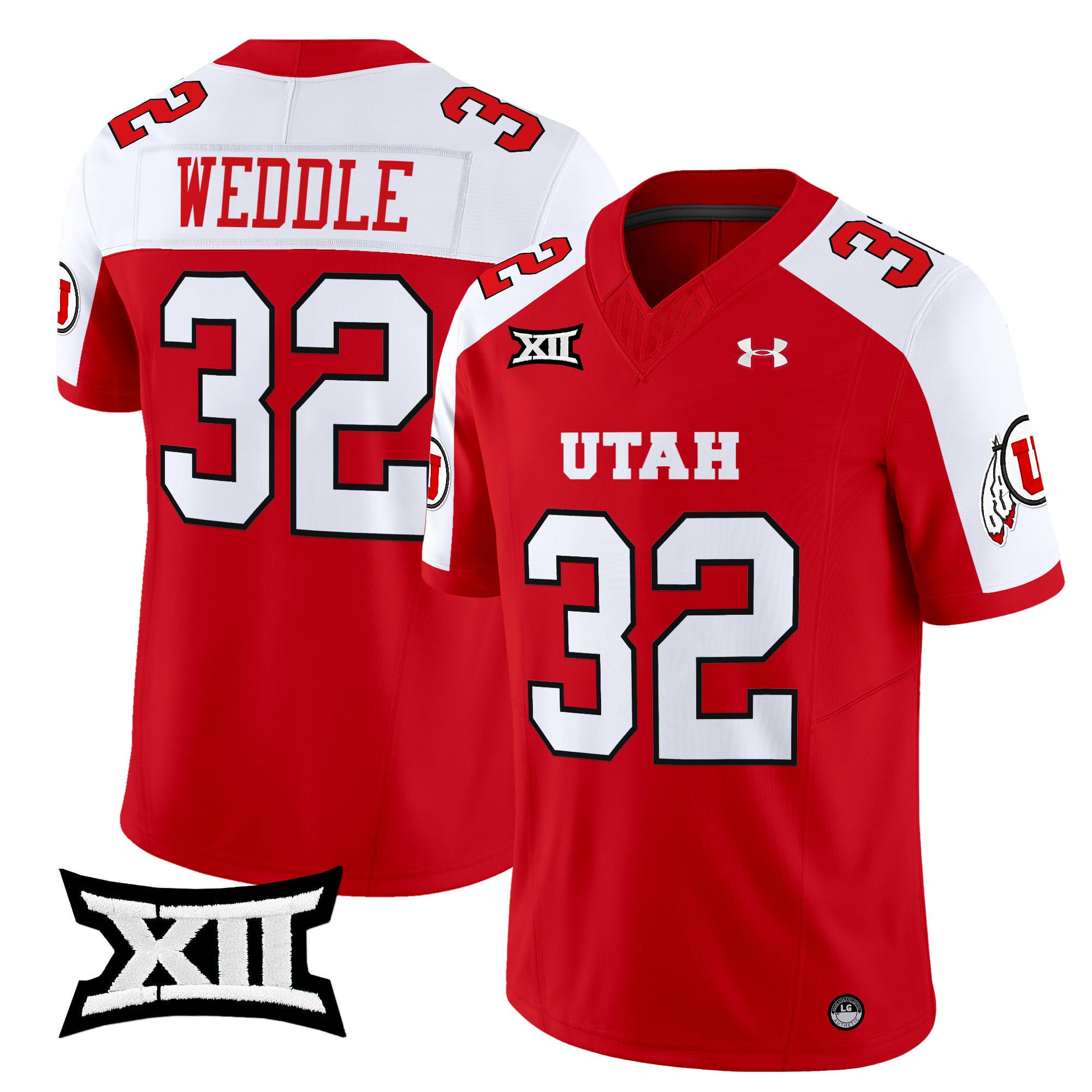 Men’s Utah Utes 2025 Vapor Limited Jersey – All Stitched