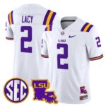 Men’s LSU Tigers 2025 Louisiana Patch Vapor Limited Jersey – All Stitched