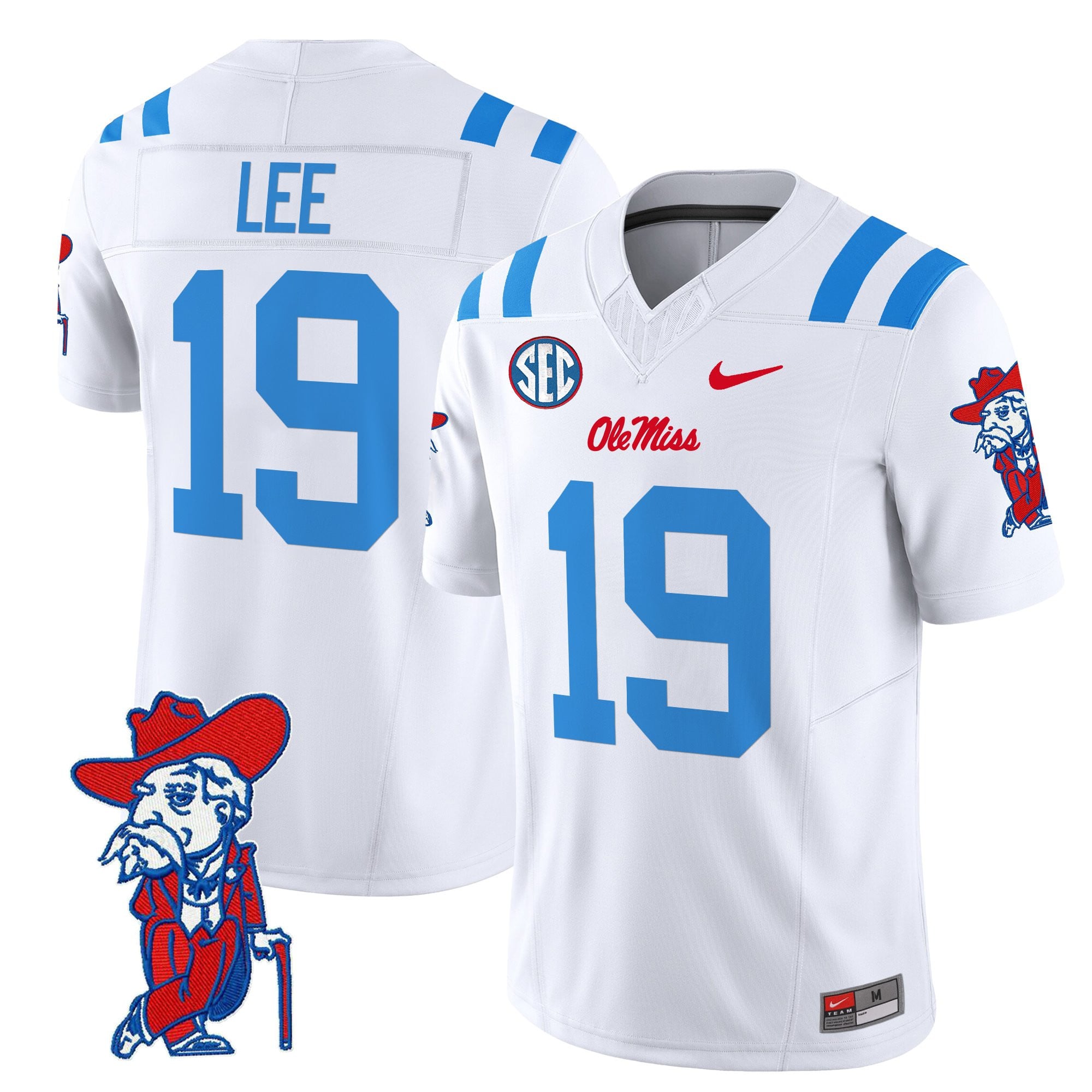 Men’s Ole Miss Rebels 2025 Vapor Limited Jersey V2 – All Stitched