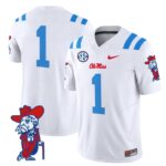 Men’s Ole Miss Rebels 2025 Vapor Limited Jersey V2 – All Stitched