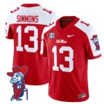 Men’s Ole Miss Rebels 2025 Vapor Limited Jersey V2 – All Stitched