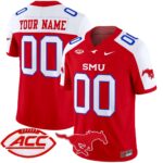 SMU Mustangs 2024 Vapor Limited Custom Jersey – All Stitched