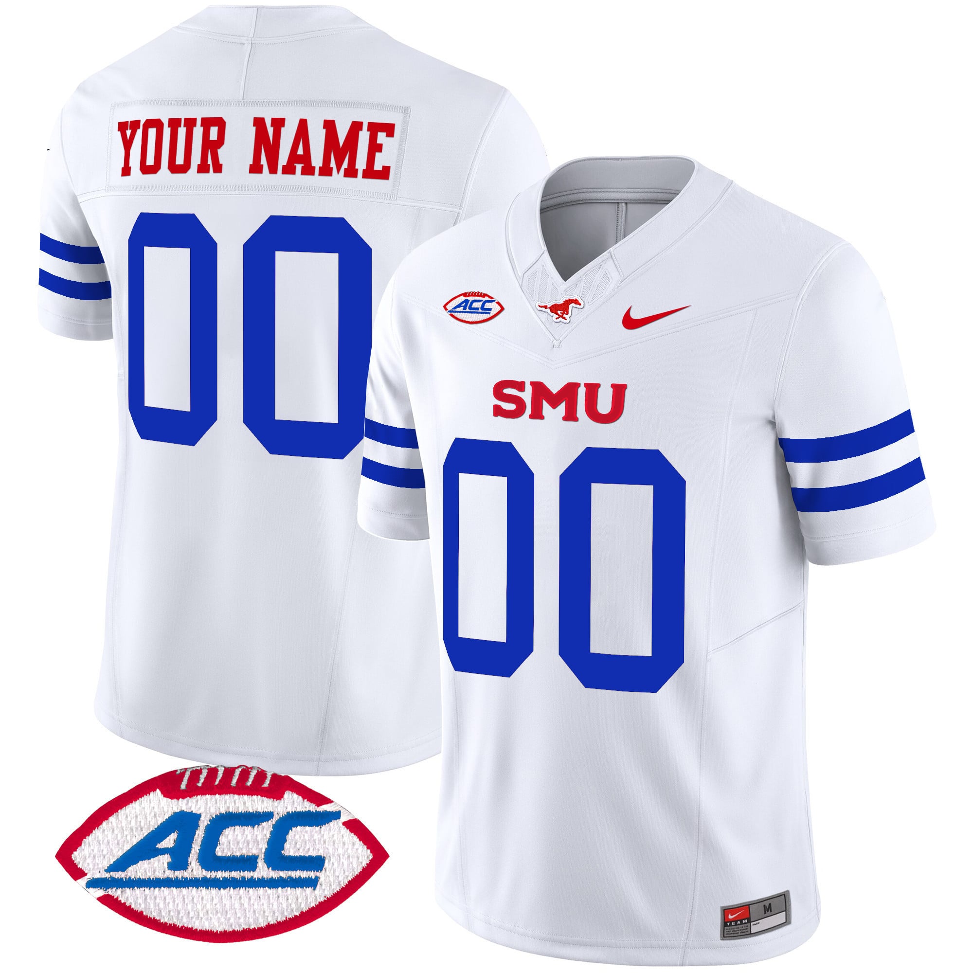 SMU Mustangs 2024 Vapor Limited Custom Jersey – All Stitched