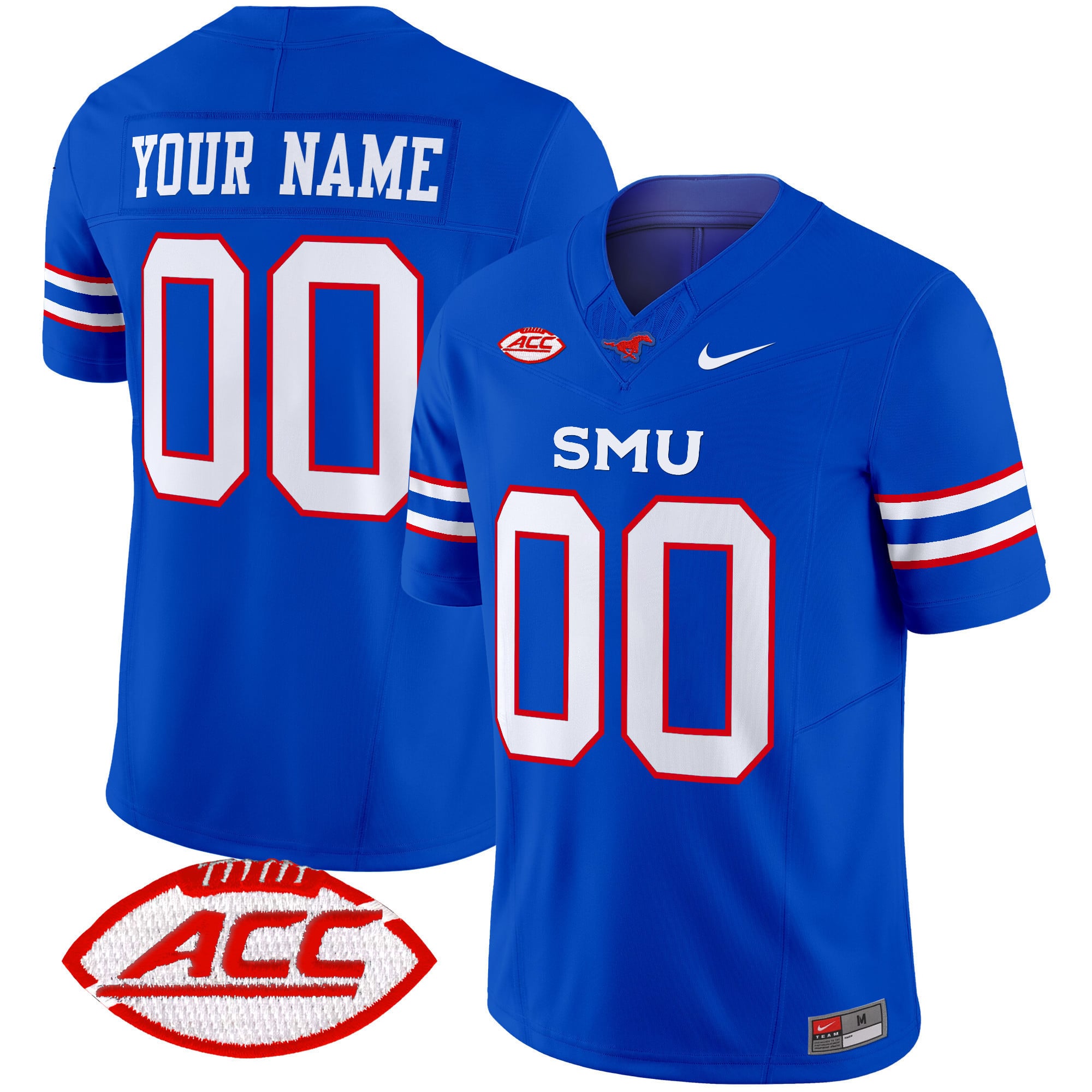 SMU Mustangs 2024 Vapor Limited Custom Jersey – All Stitched