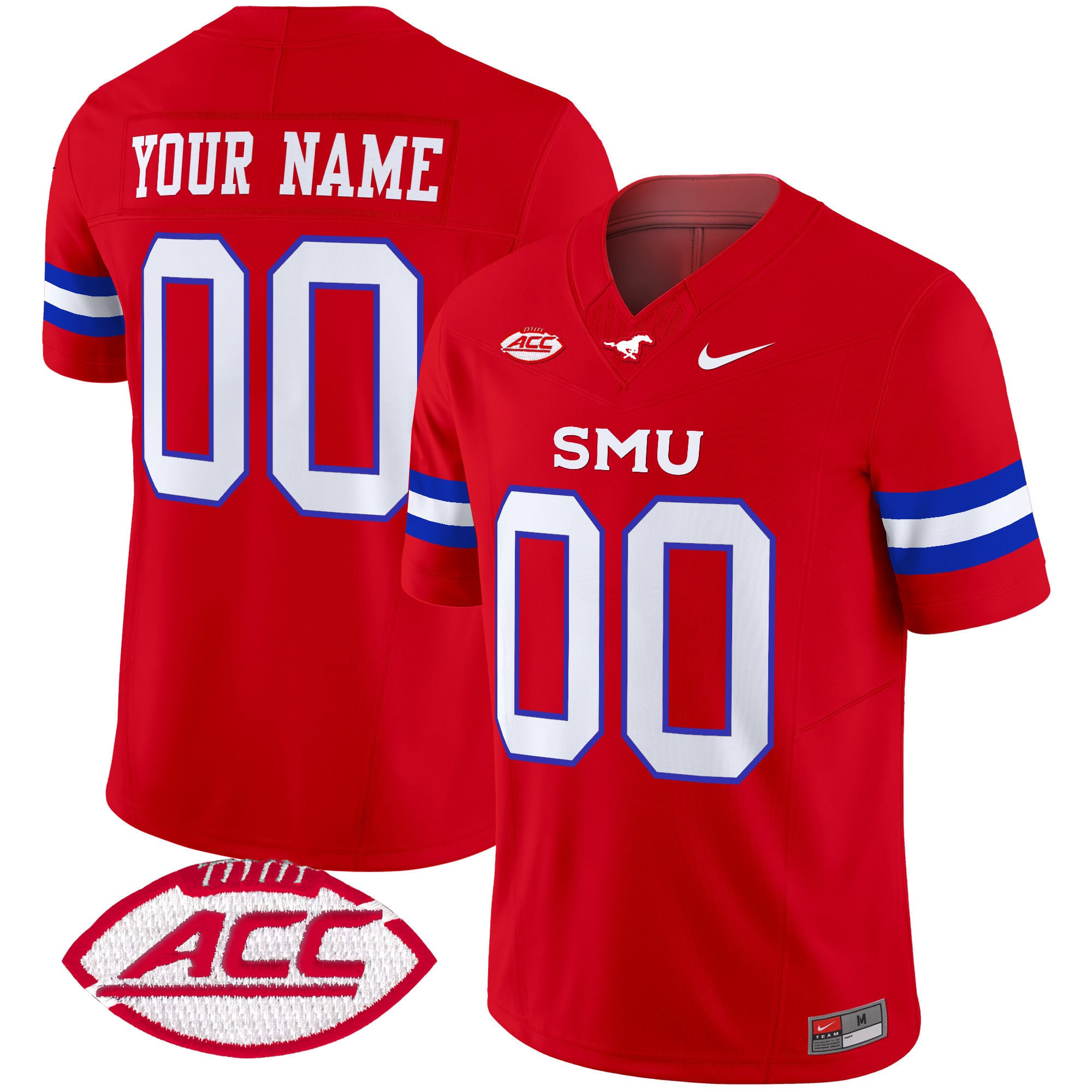 SMU Mustangs 2024 Vapor Limited Custom Jersey – All Stitched