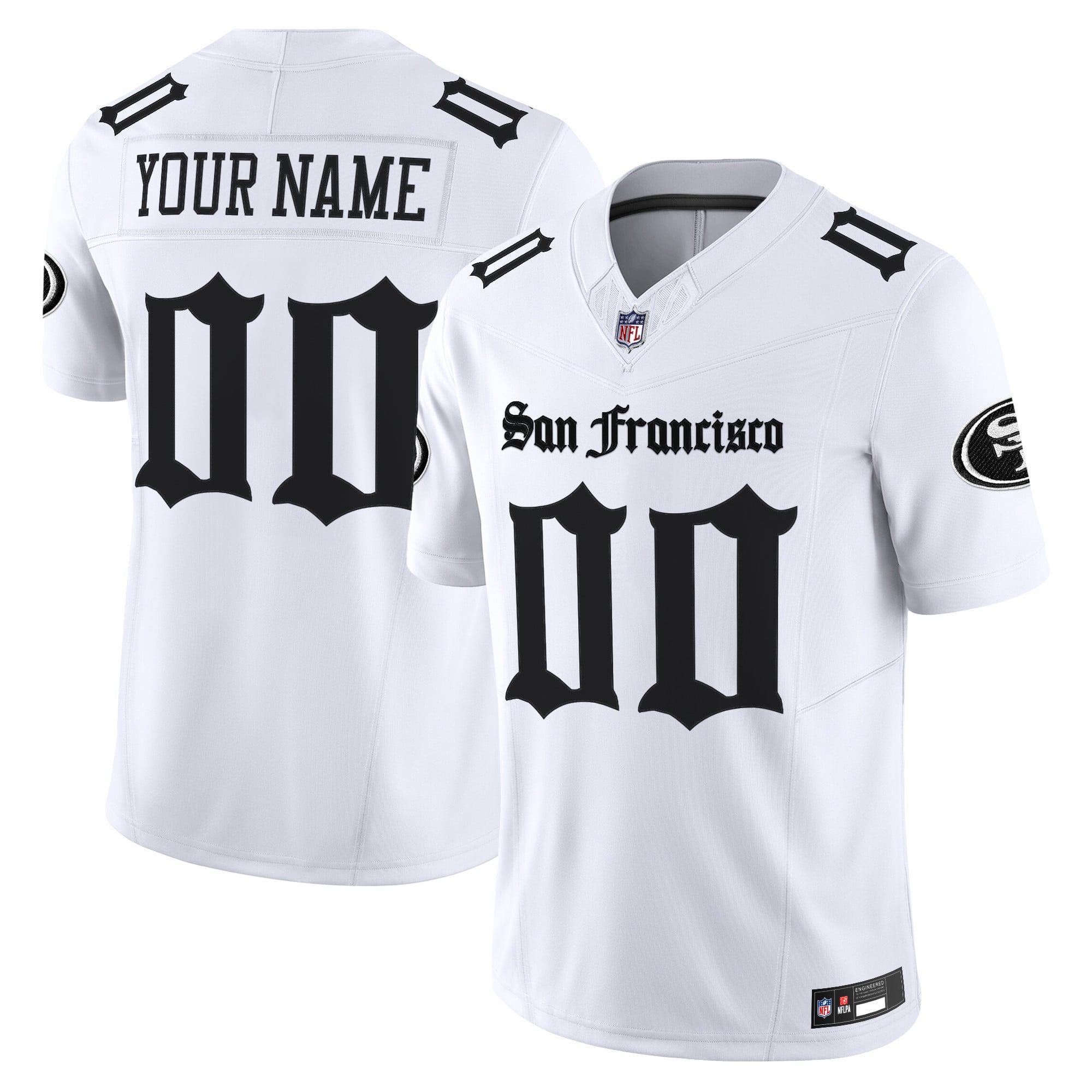San Francisco 49ers ‘Gothic Edition’ Vapor Limited Custom Jersey – All Stitched